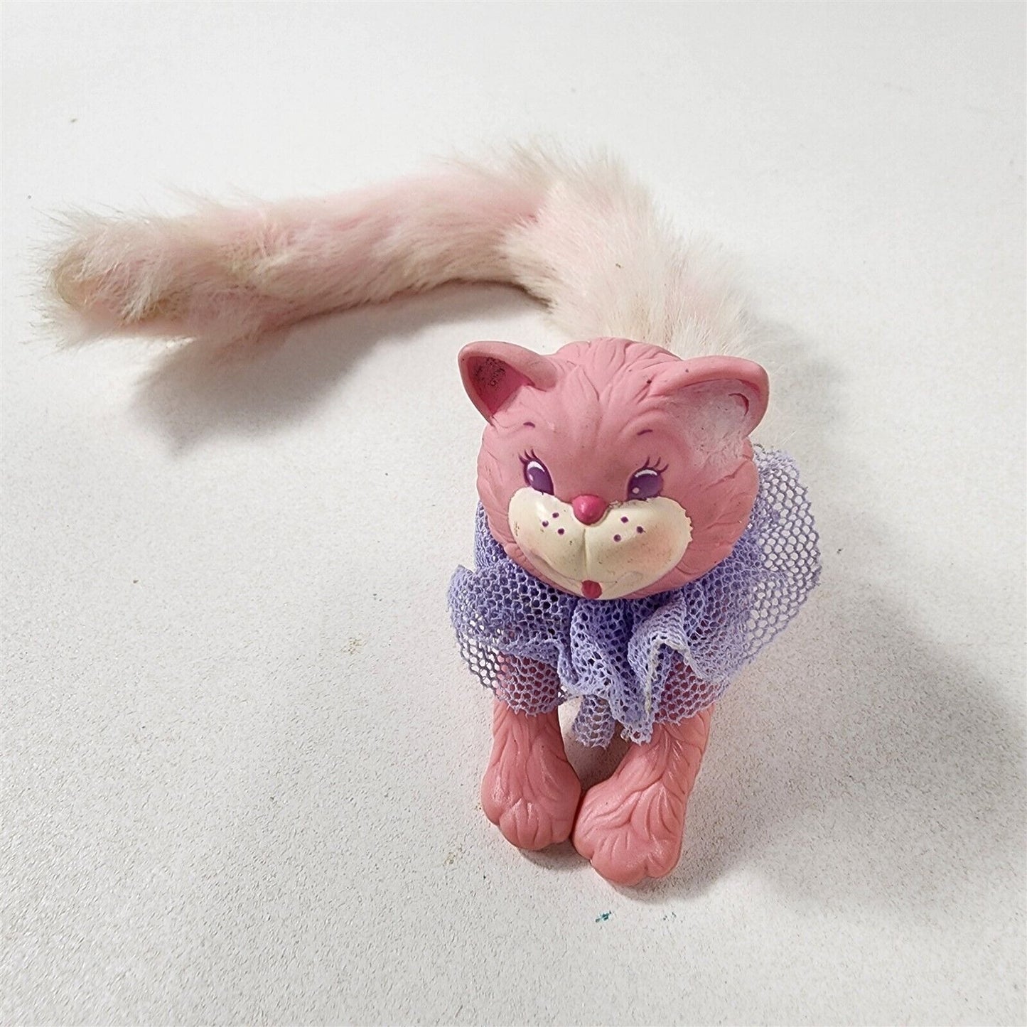 Kenner Furrever Friends Clip 'n Tails Kitty Cat Pink Long Tail