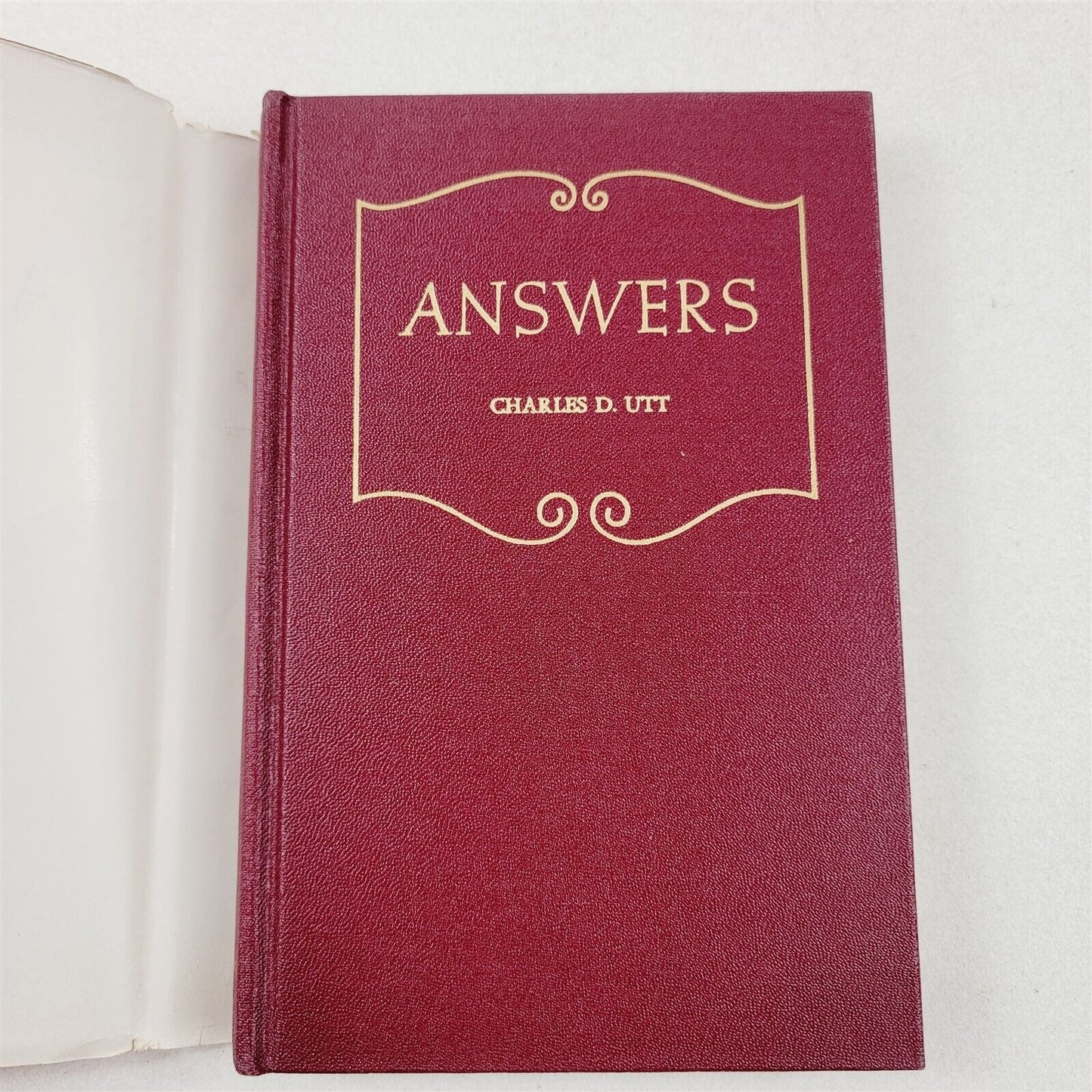 Answers by Charles D. Utt Pacific Press 1957 Hardcover w/ Dust Jacket