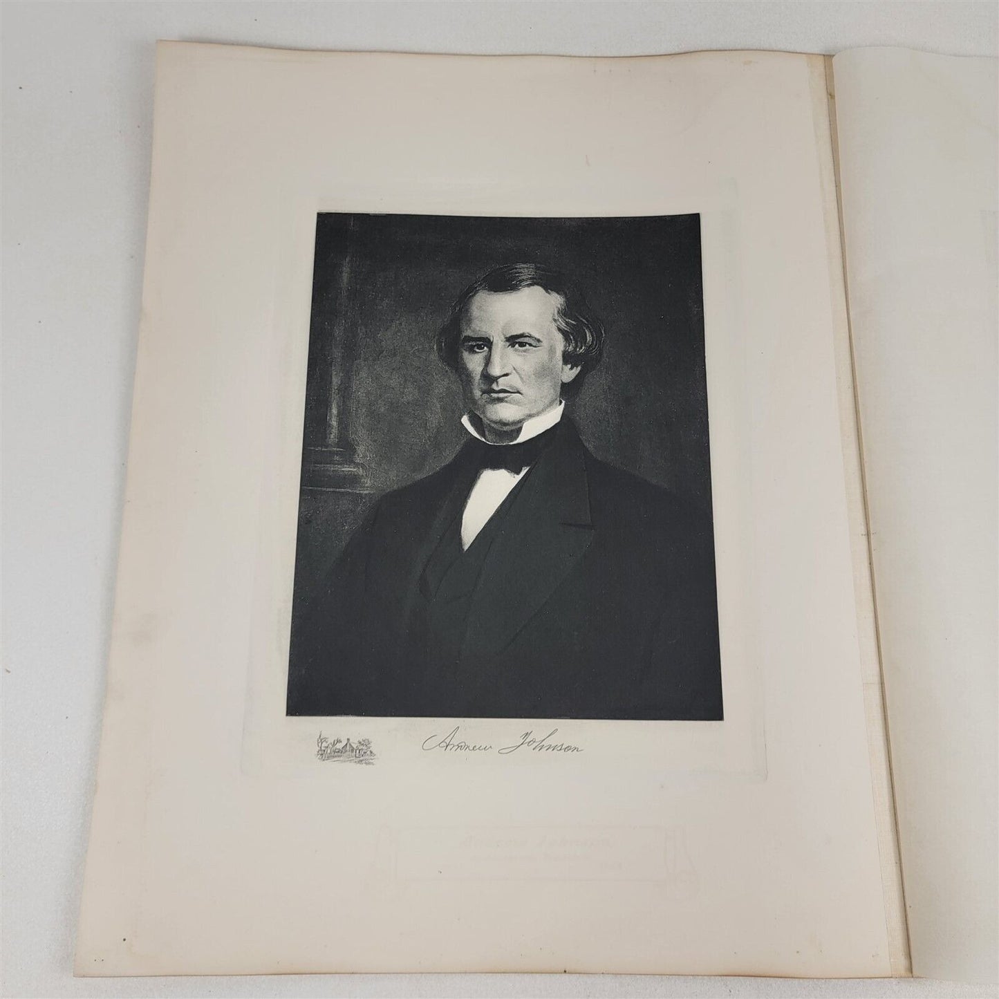 Andrew Johnson 1901 White House Gallery Official Portraits Presidents Gravure