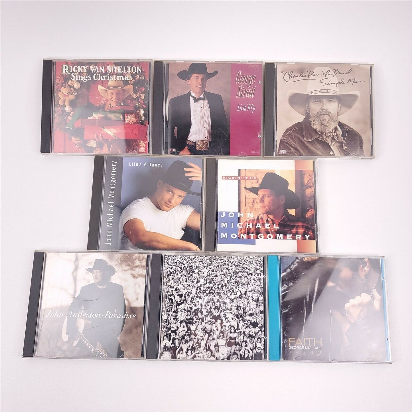8 Country CDs John Michael Montgomery George Strait John Anderson George Michael