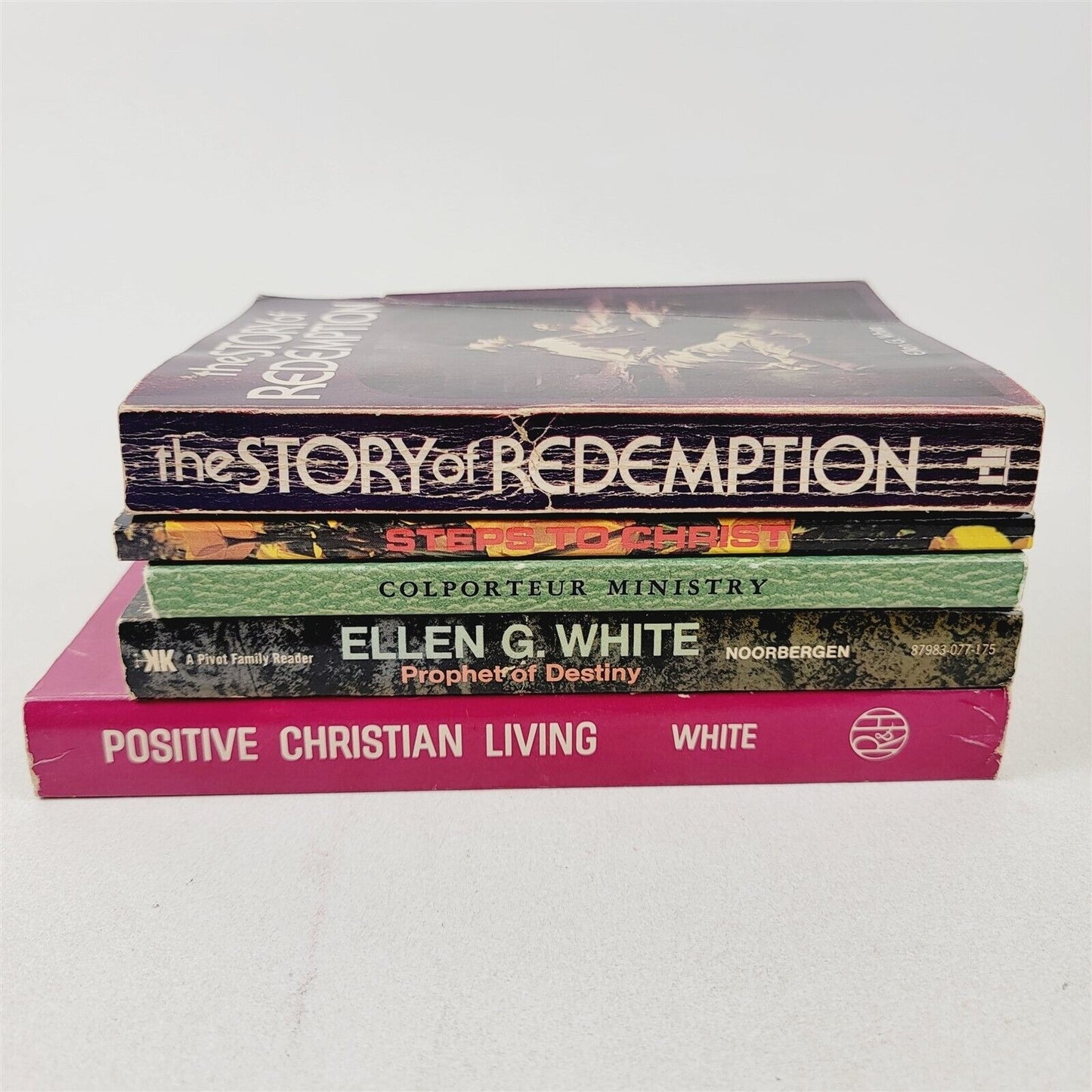 5 Vintage SDA Ellen White Paperback Religious Christian Inspirational Books