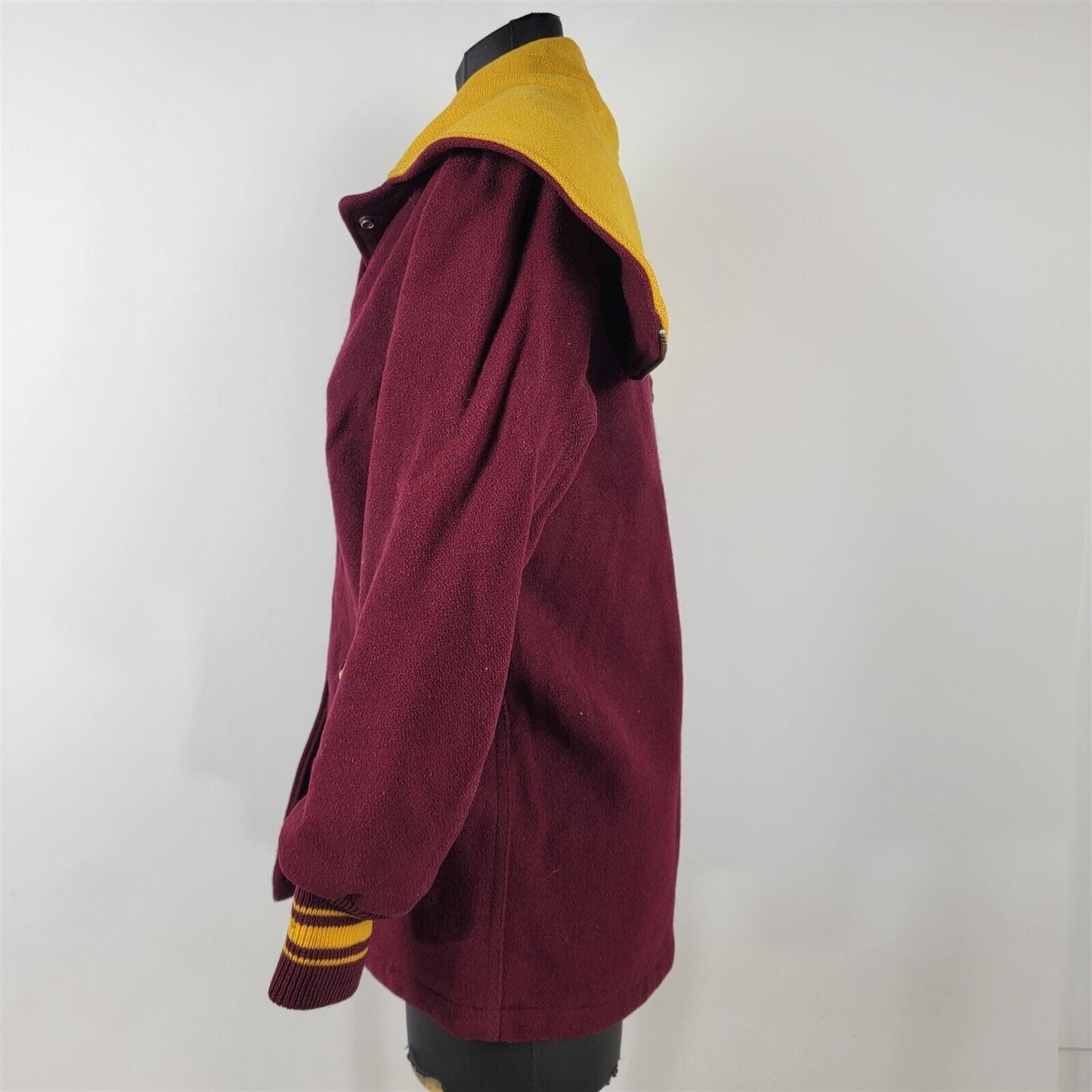 Vintage Skookum Letterman Wool School Jacket Maroon & Yellow