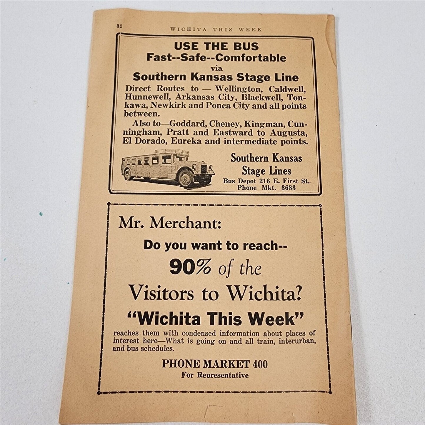 Wichita This Week Sept 25 - Oct 1, 1927 Travel Air Factory Airplanes Local Info