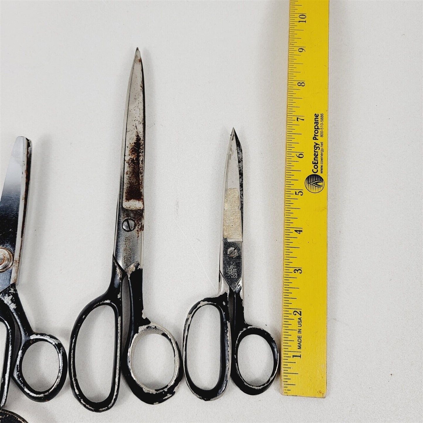 8 Vintage Scissors Shears Lot Kleencut Kingslead Boye Clauss Globemaster Pinking