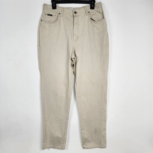 Beige Jeans Khaki Pants Cotton Womens Tag Size 14/30