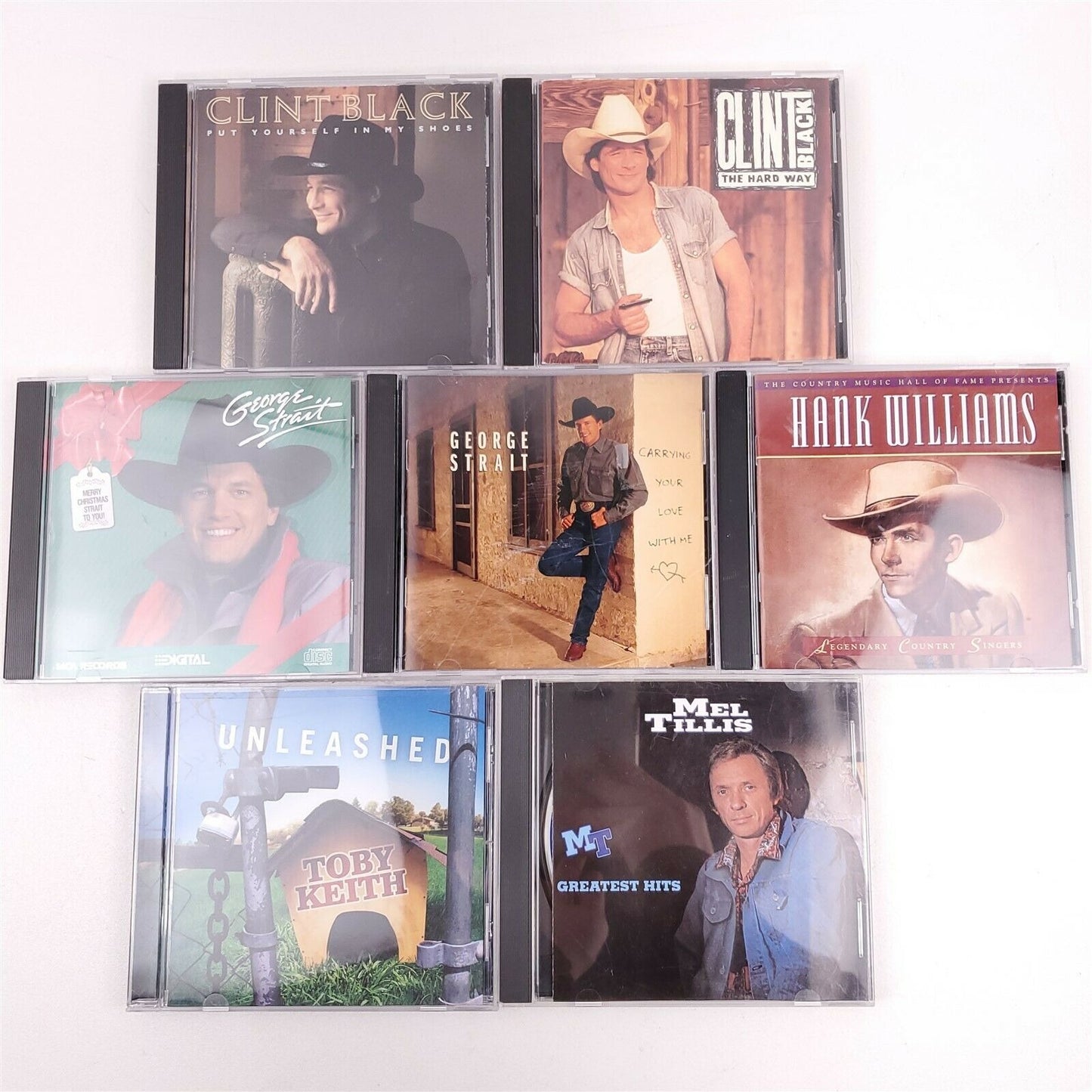 7 Country Artist CD's - Toby Keith, George Strait, Clint Black