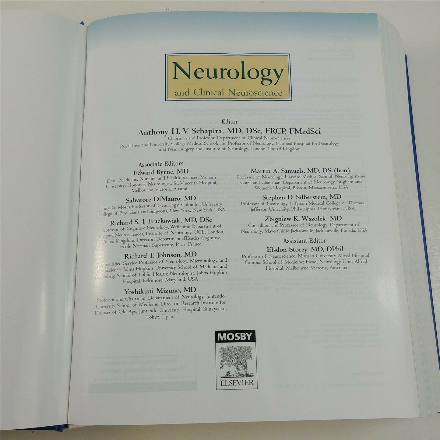 Neurology and Clinical Neuroscience by Anthony Schapira + Supplemental CD