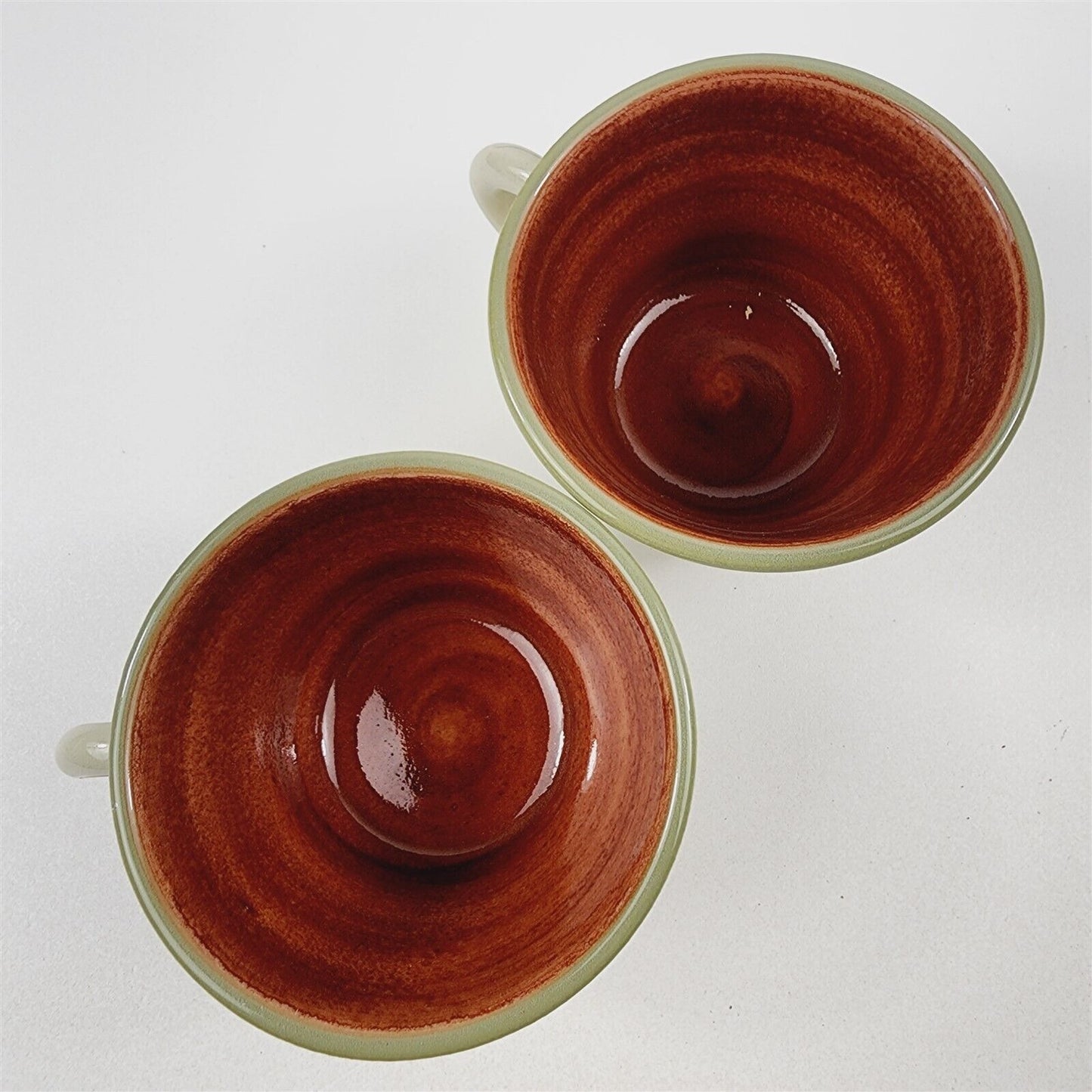 2 Sets Vintage Winfield Gabriel Pasadena Pottery Oak Leaf Acorn Cups & Saucers