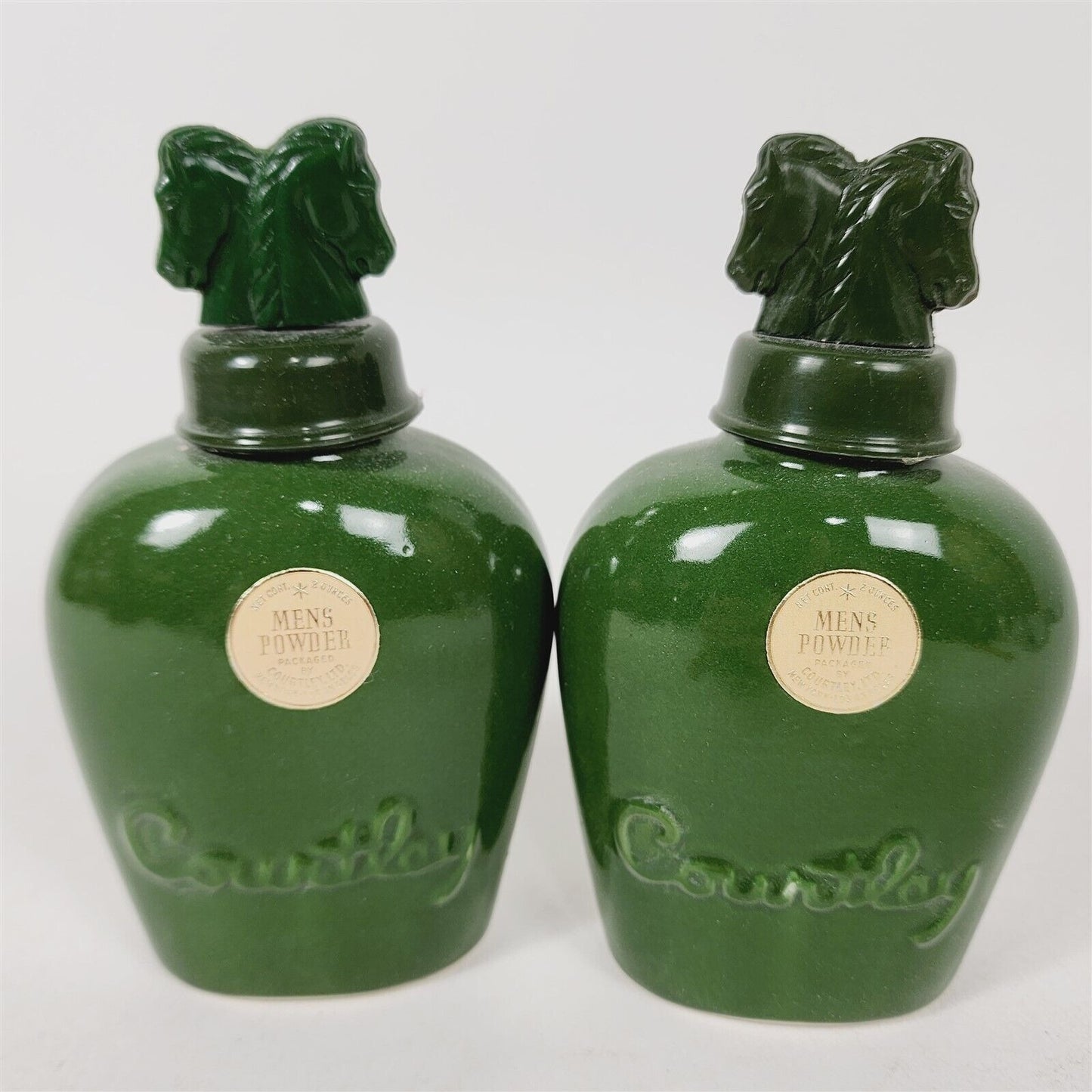 7 Vintage 1940s Courtley Green Mens 3 Cologne, 4 Powder in Original Boxes #1