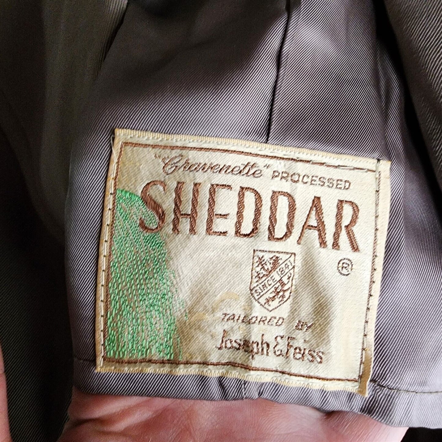 Vintage Clothcraft by Joseph & Feiss Sheddar Taupe Mens Overcoat Topcoat