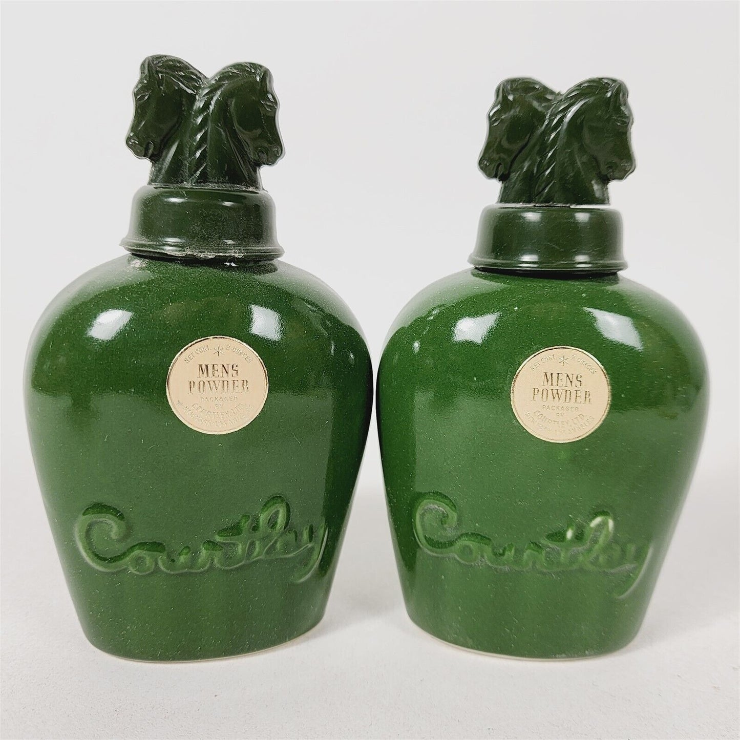 7 Vintage 1940s Courtley Green Mens 3 Cologne, 4 Powder in Original Boxes #1