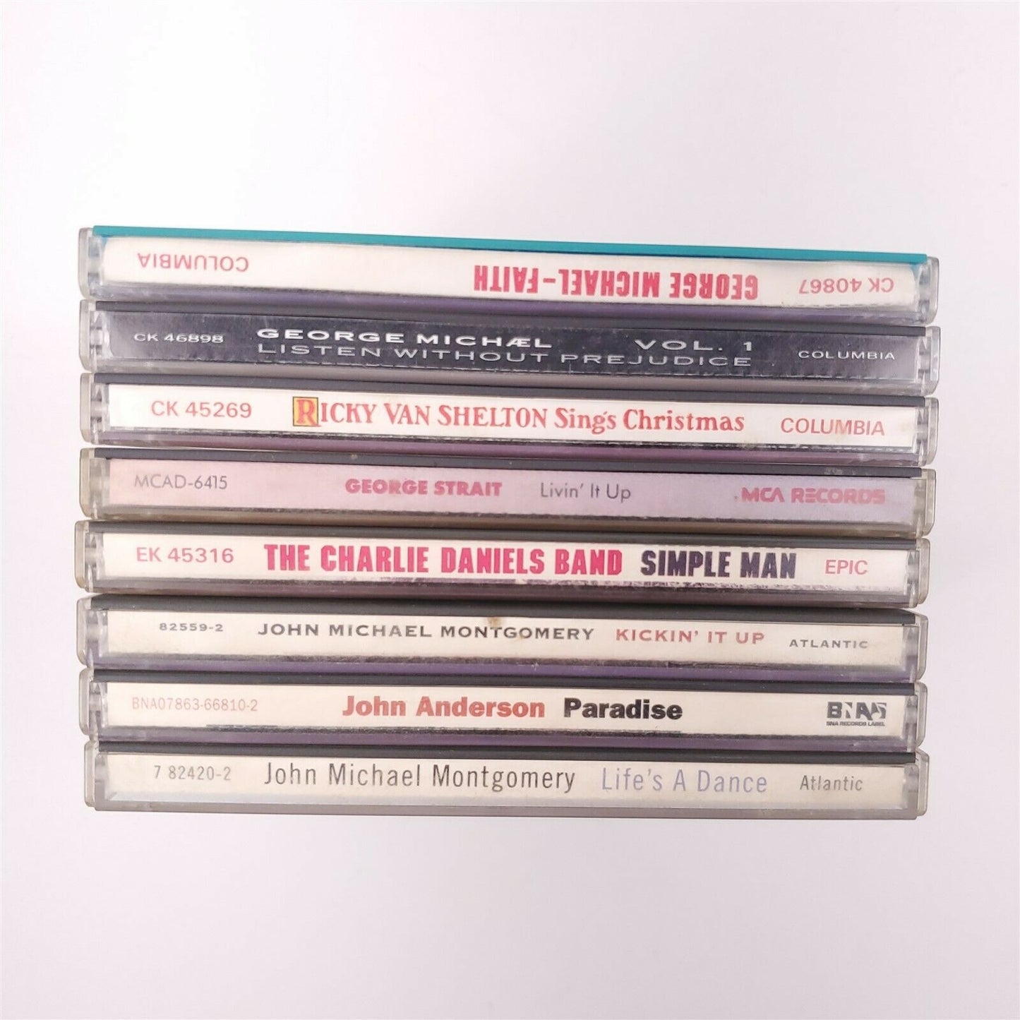 8 Country CDs John Michael Montgomery George Strait John Anderson George Michael