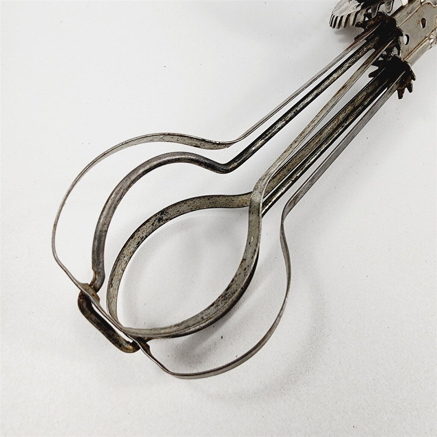 Vintage A&J Metal Handled Hand Beater Egg Mixer