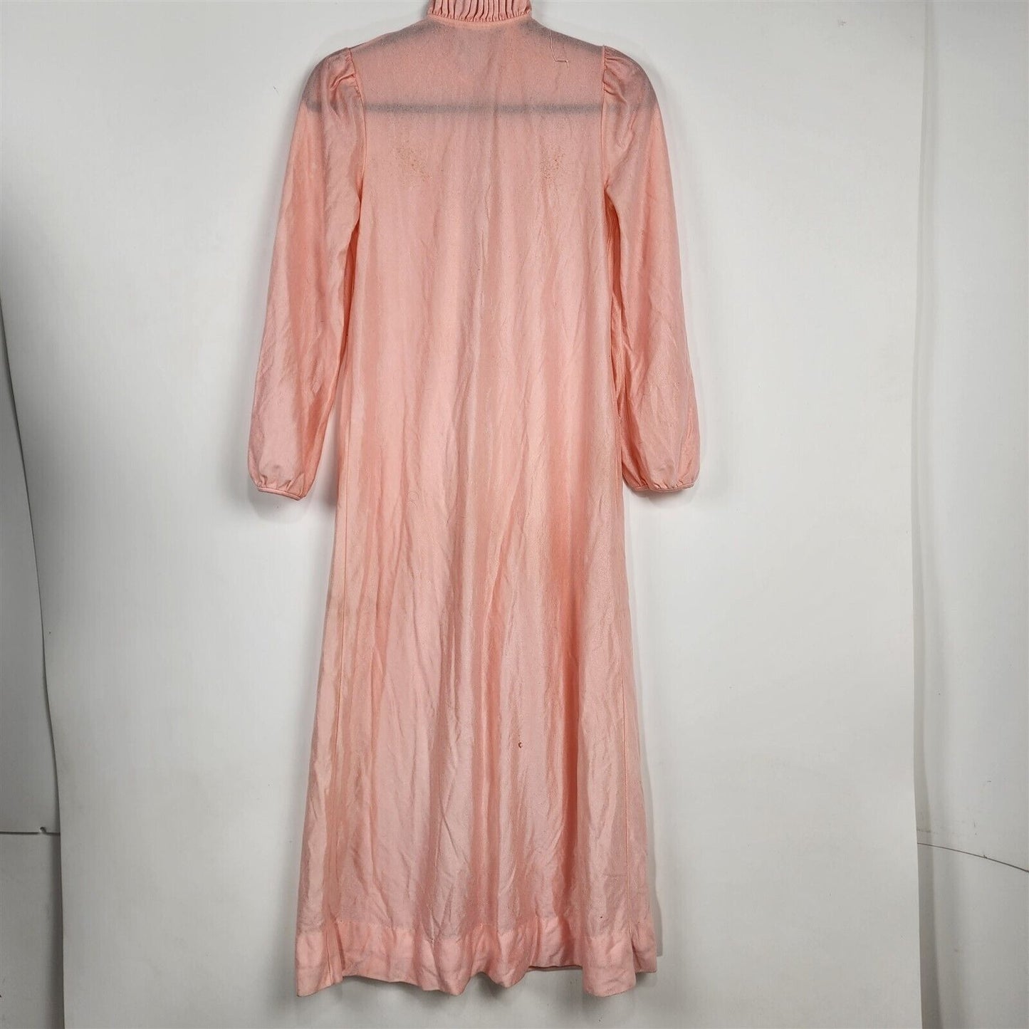 Vintage Mr Jac Jr Pink Zip Front Nightgown Robe Costume Theatre