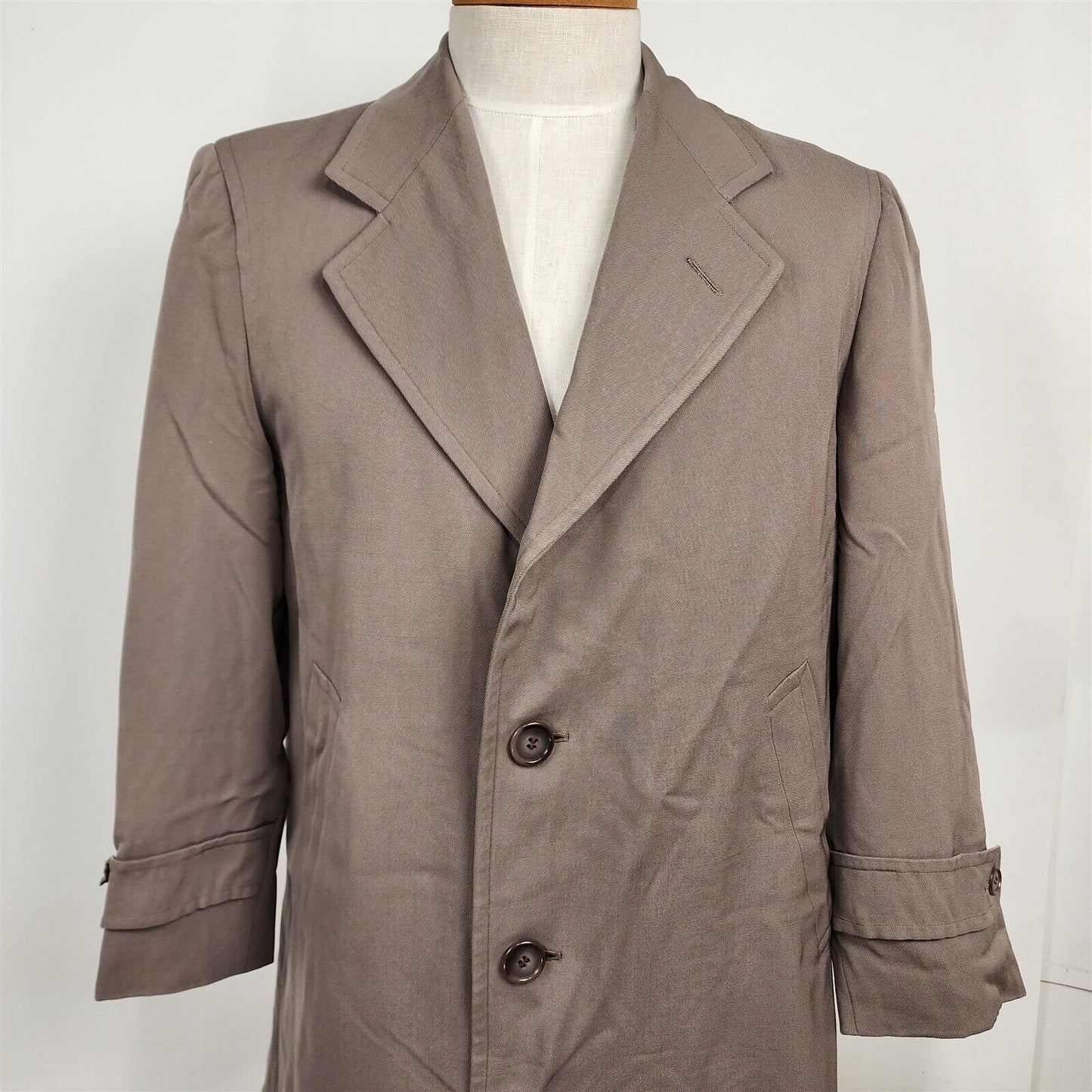 Vintage Clothcraft by Joseph & Feiss Sheddar Taupe Mens Overcoat Topcoat