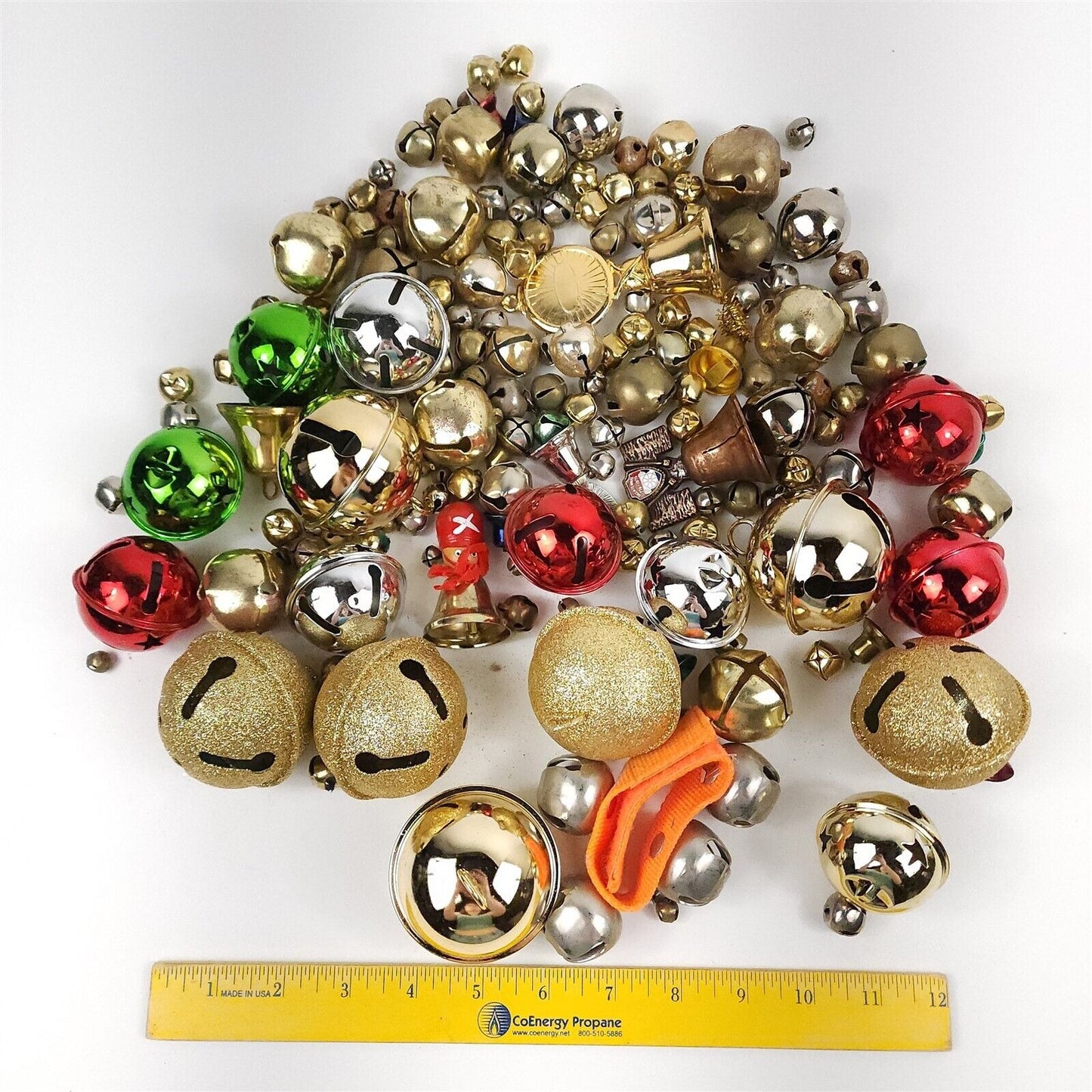 Lot of 160+ Metal Jingle Bells Arts Crafts Misc.