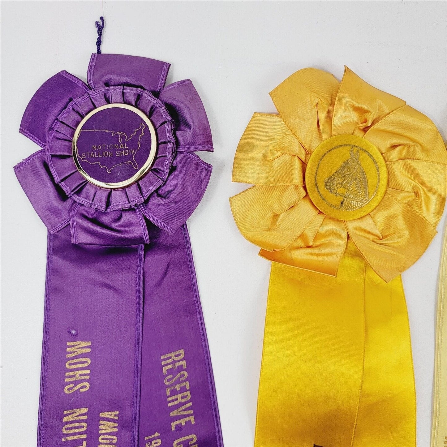 8 Vintage Waterloo Iowa Indiana Palomino Horse Parade Award Ribbons 1946-1950