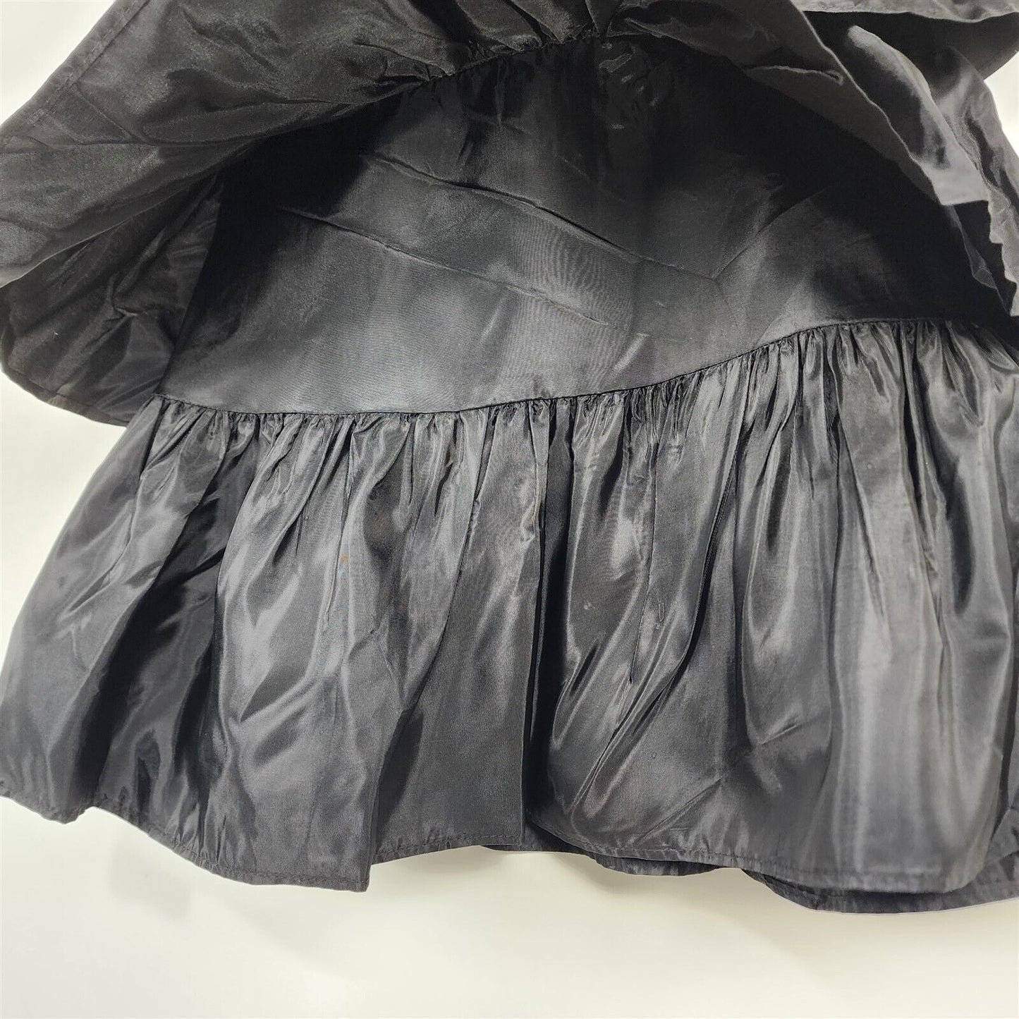 Vintage Black Layered Taffeta Skirt C.C.N' Company Size 5