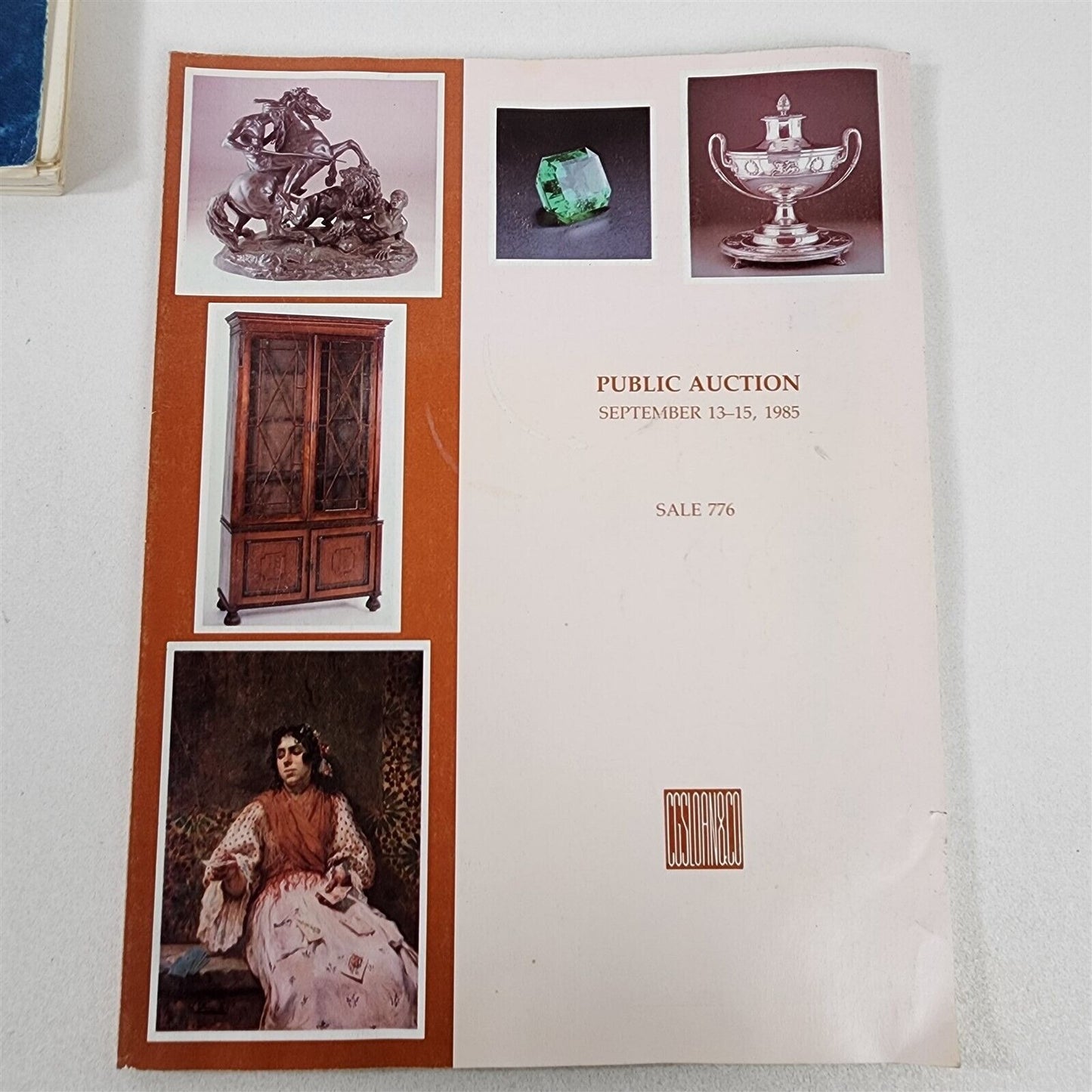 3 Vintage Auction Catalogs CB Charles 1973, CG Sloan 1985, Philips 1991