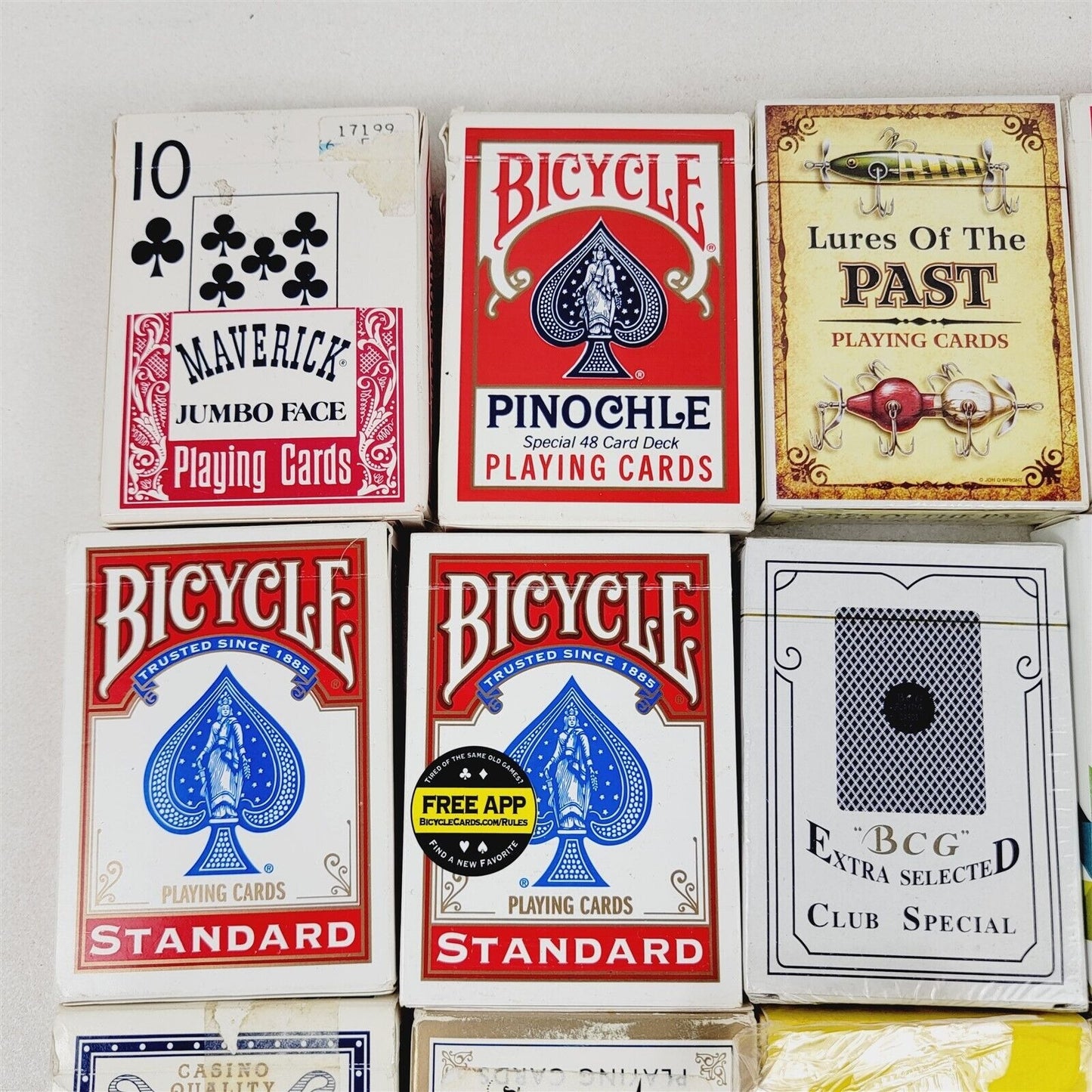 22 Decks of Playing Cards Coca Cola M&Ms Club Casino Bicycle Advertising