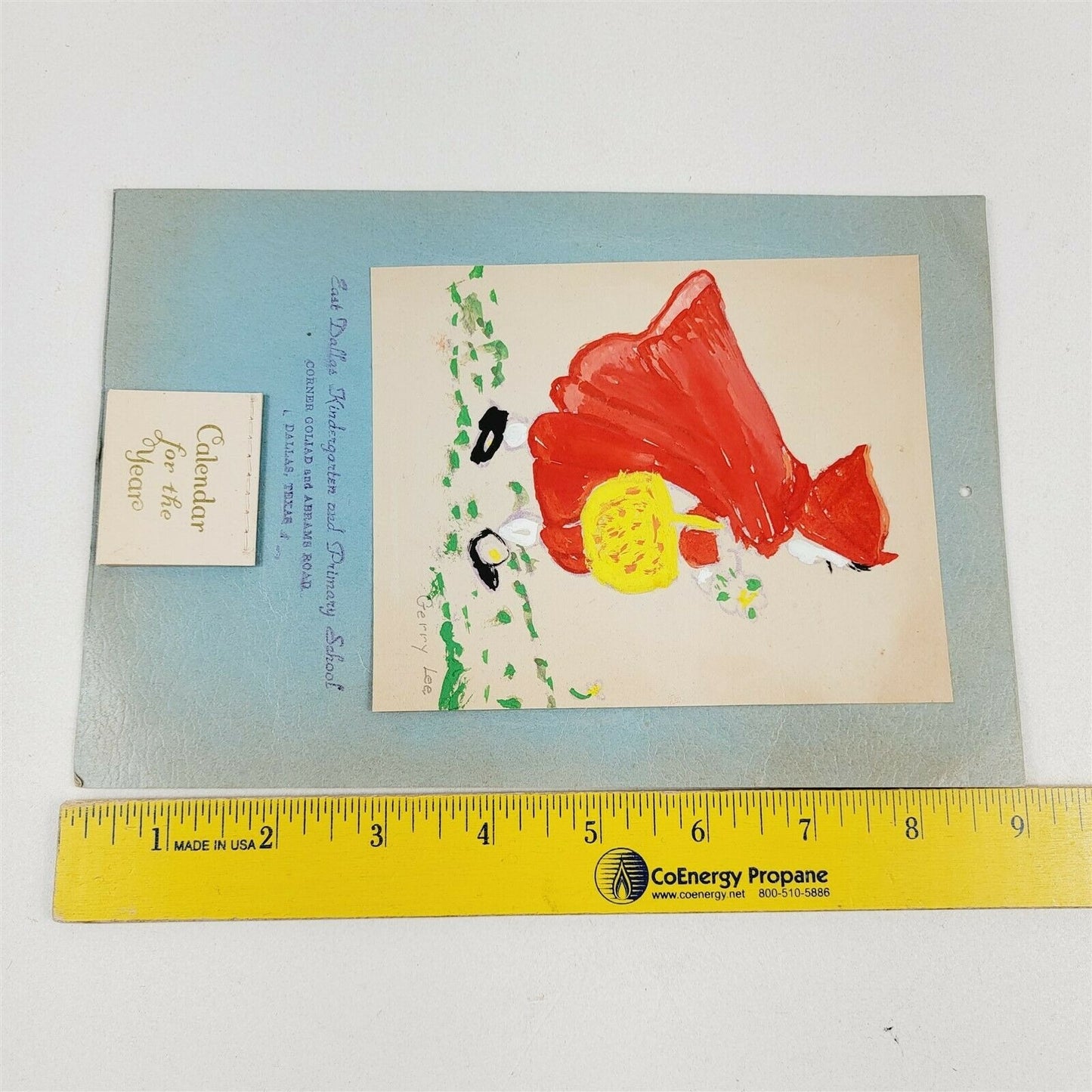 1942 East Dallas Kindergarten & Primary School Student Made Advertising Calendar