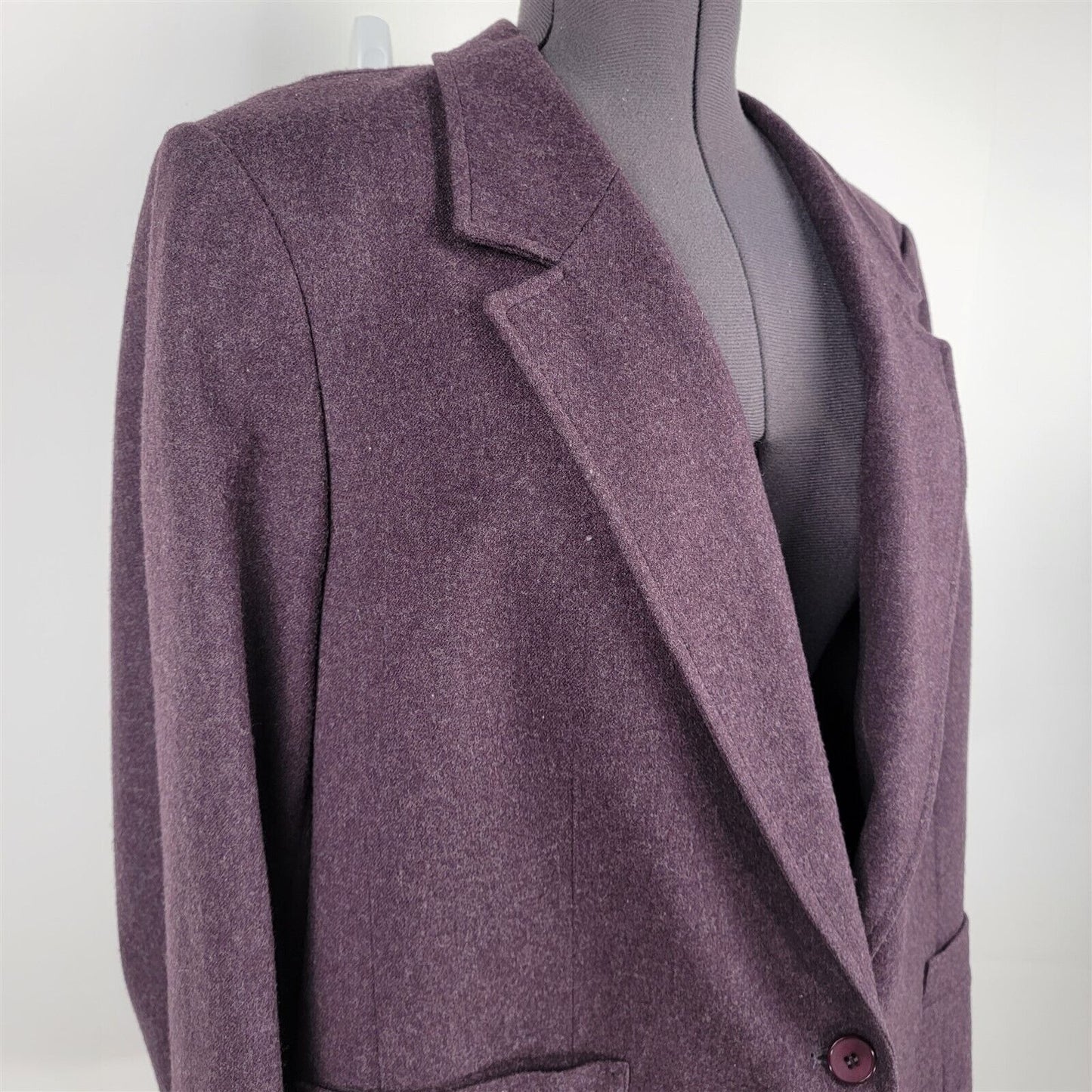 Vintage Pendleton Purple Single Button Blazer Womens