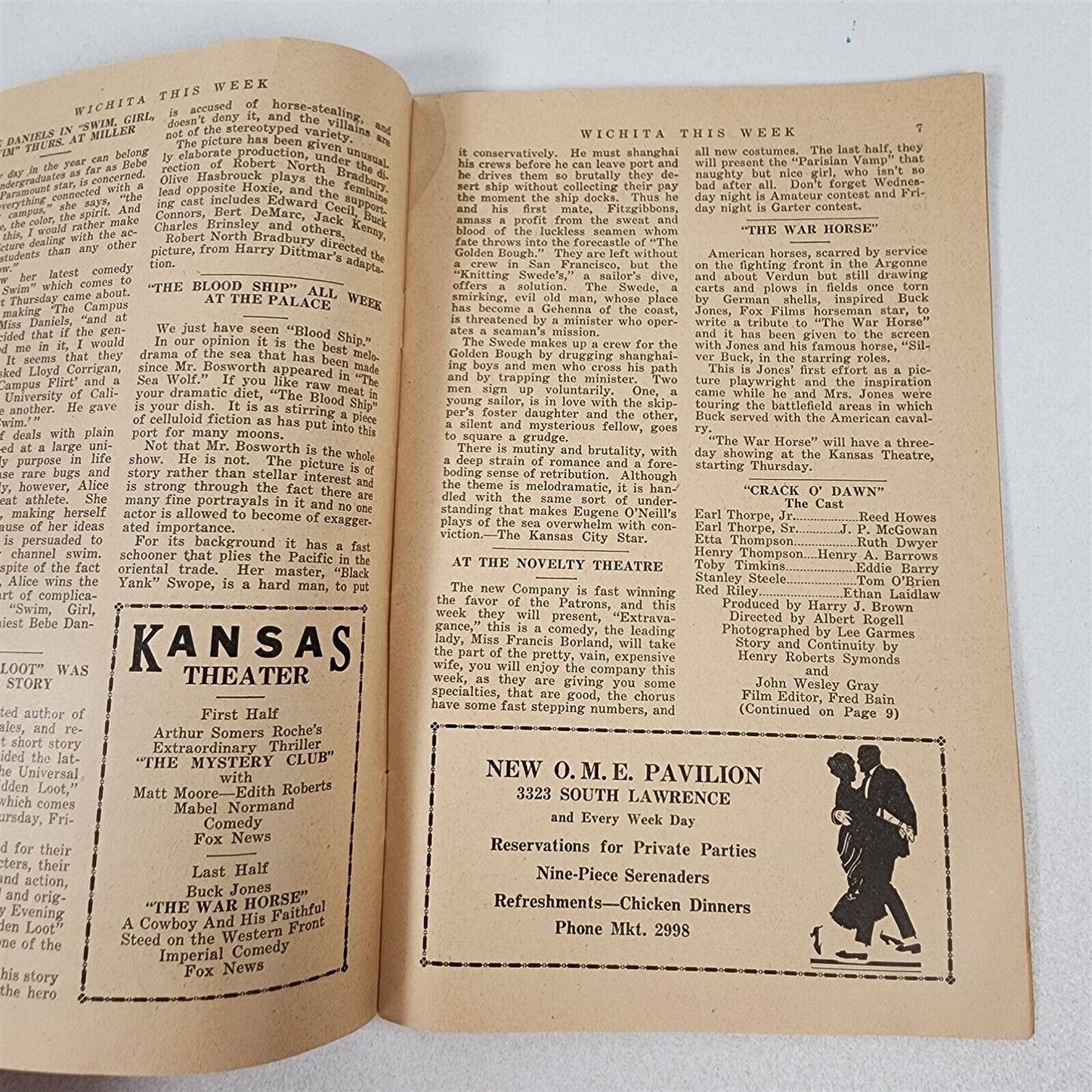 Wichita This Week Sept 25 - Oct 1, 1927 Travel Air Factory Airplanes Local Info