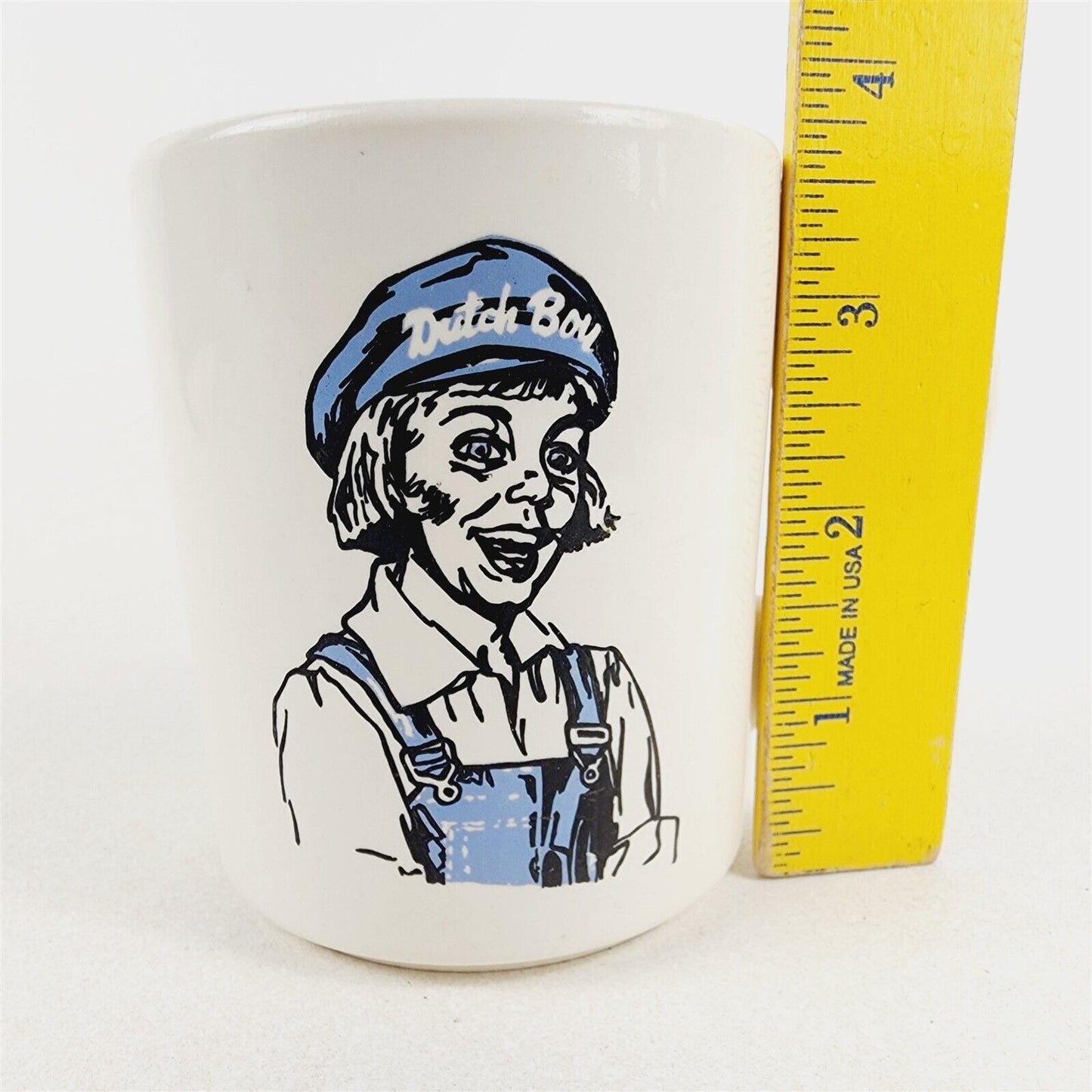 Vintage Dutch Boy Paint Coffee Mug Cup USA - 3 3/4" tall