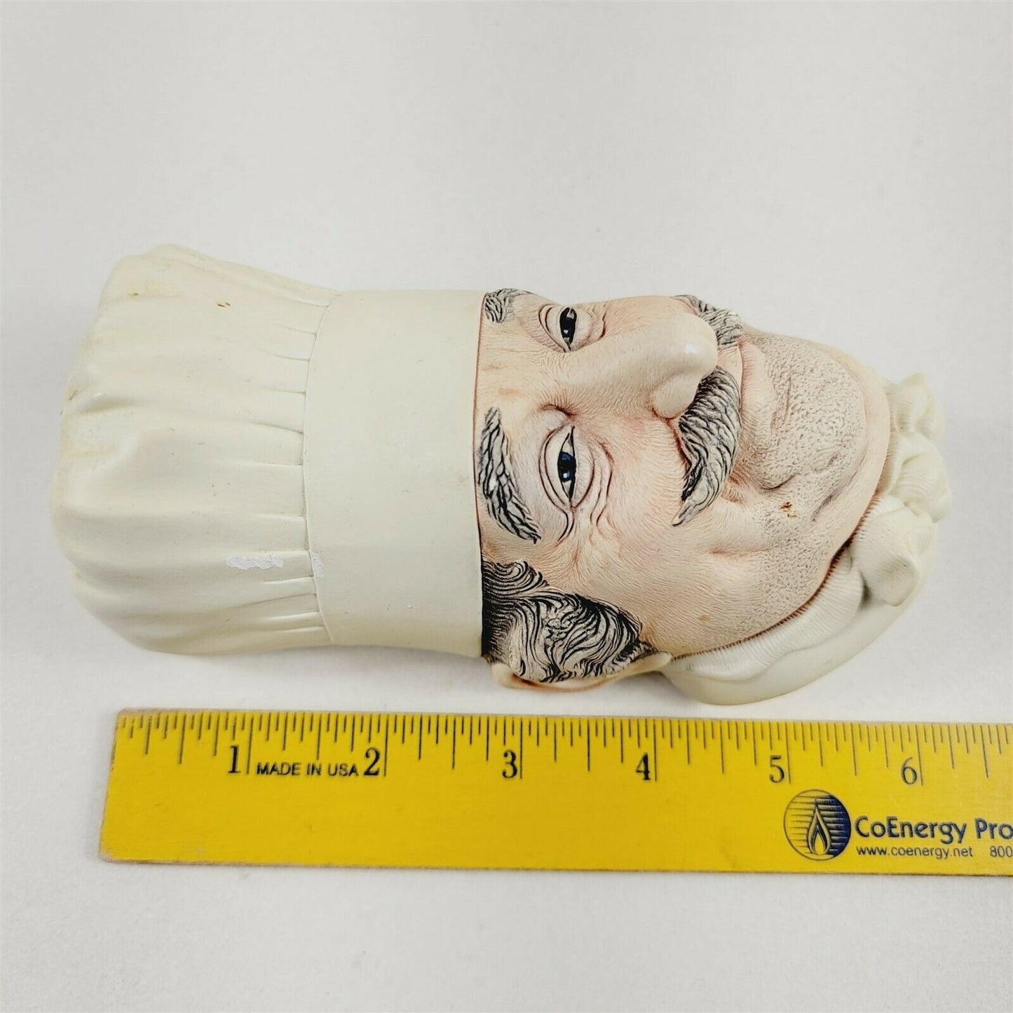 Bossons Chalkware England 1969 Chef Head Figure Wall Mount Vintage Kitchen Decor