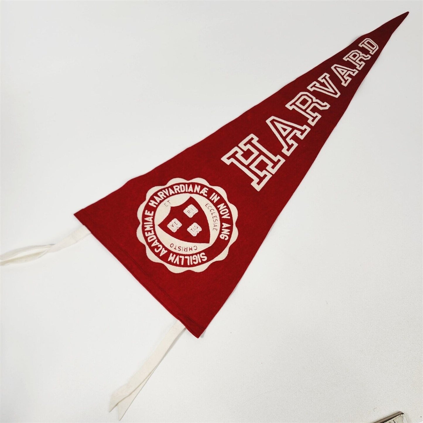 Vintage Felt College Pennant Harvard Collegiate Ames 28 1/2"