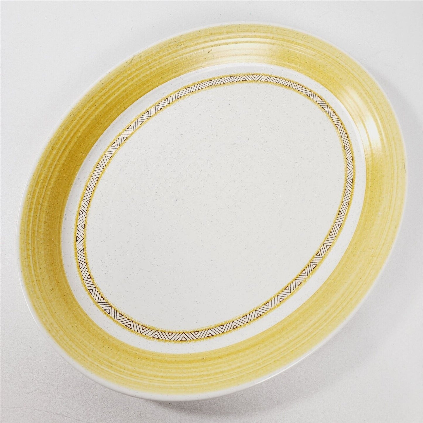 Vintage Franciscan Hacienda Gold Yellow Oval Serving Platter - 14"