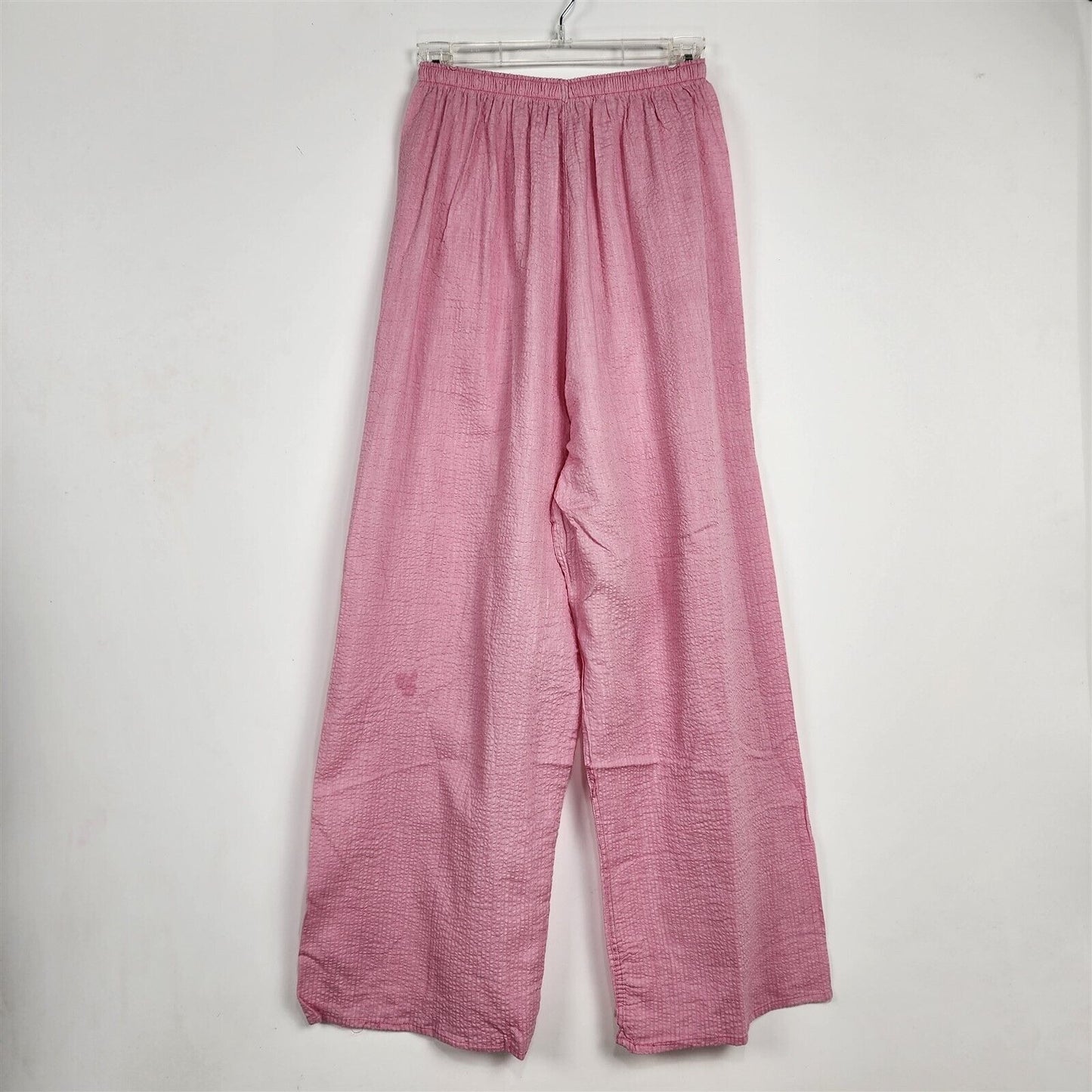 Vintage 1950s Carol Brent Lingerie Pink & White Top & Pants Pajama PJ Set