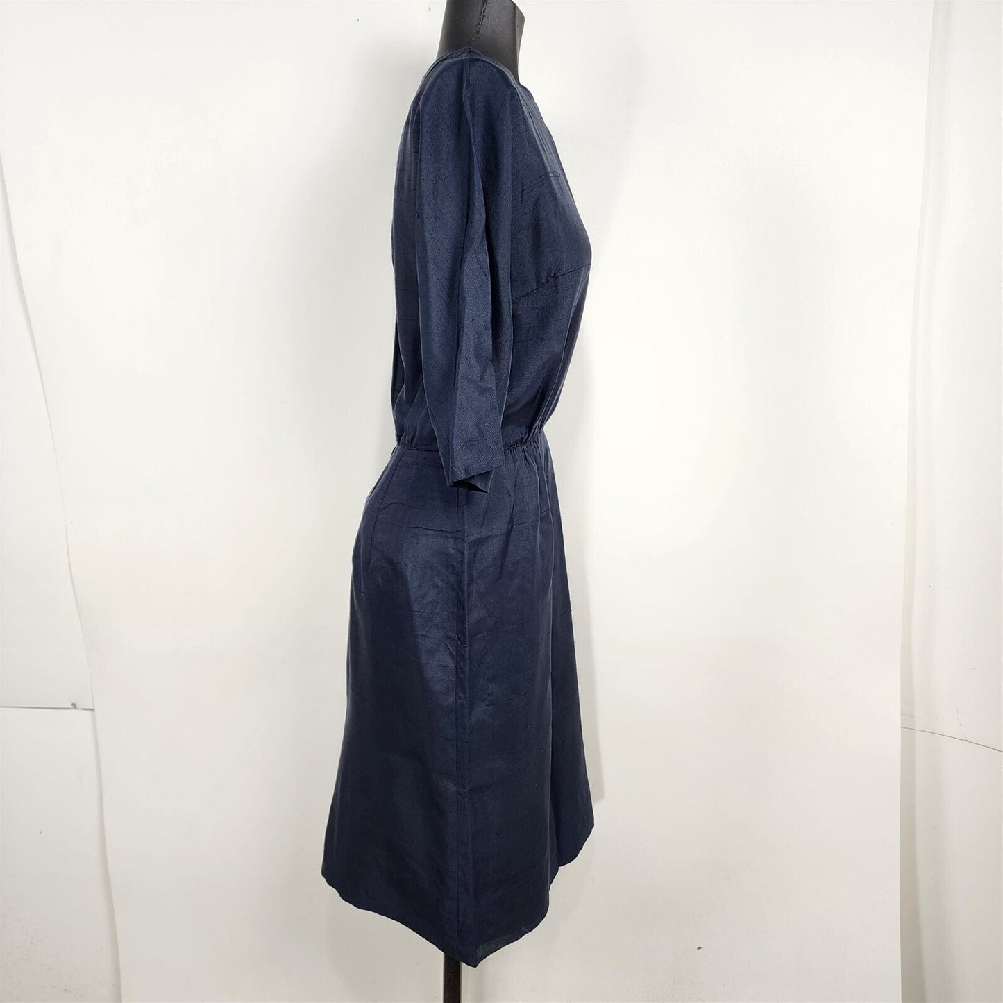 Vintage 1950s/60s R&K Originals Navy Blue Dress Womens Size S