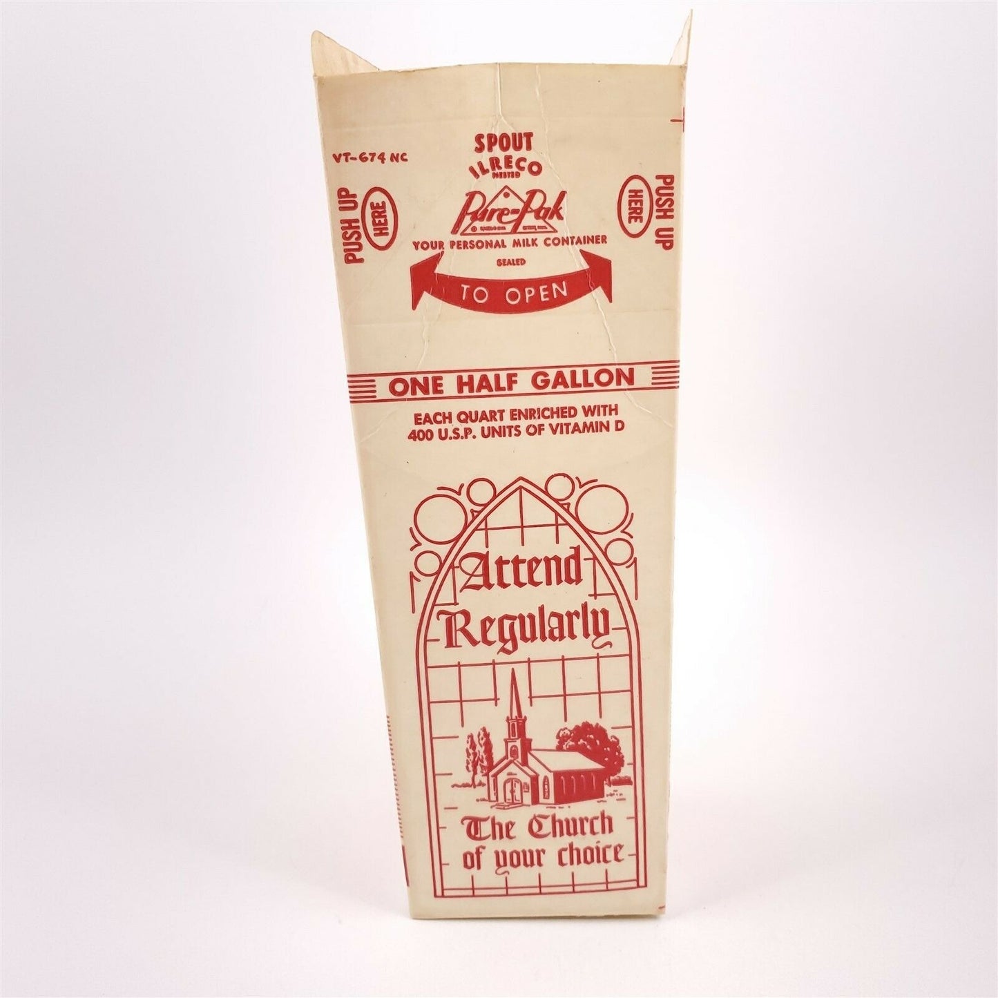 Waxed Milk Carton Un-Used Sunshine Dairy Sunshine McMinnville, OR - #2