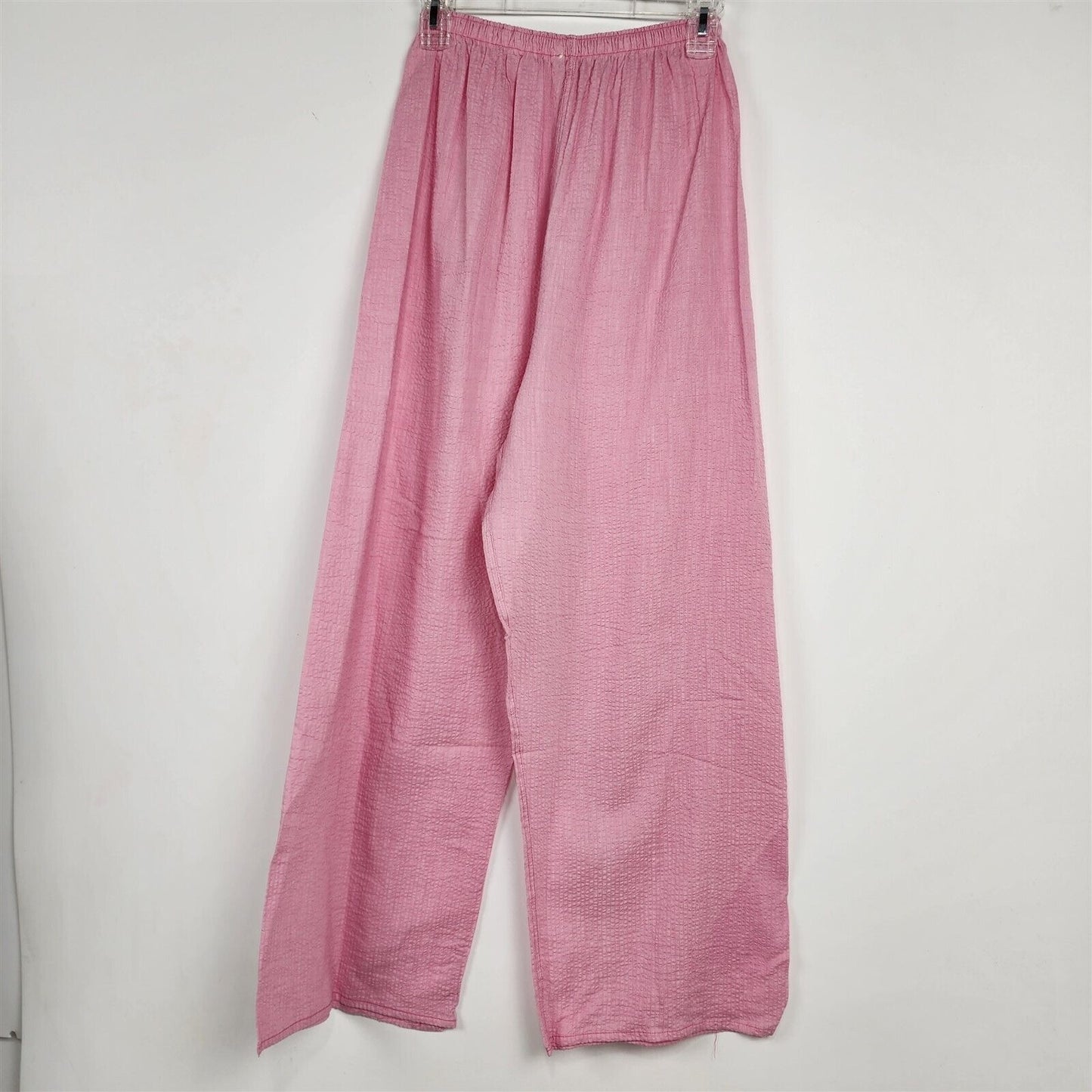 Vintage 1950s Carol Brent Lingerie Pink & White Top & Pants Pajama PJ Set