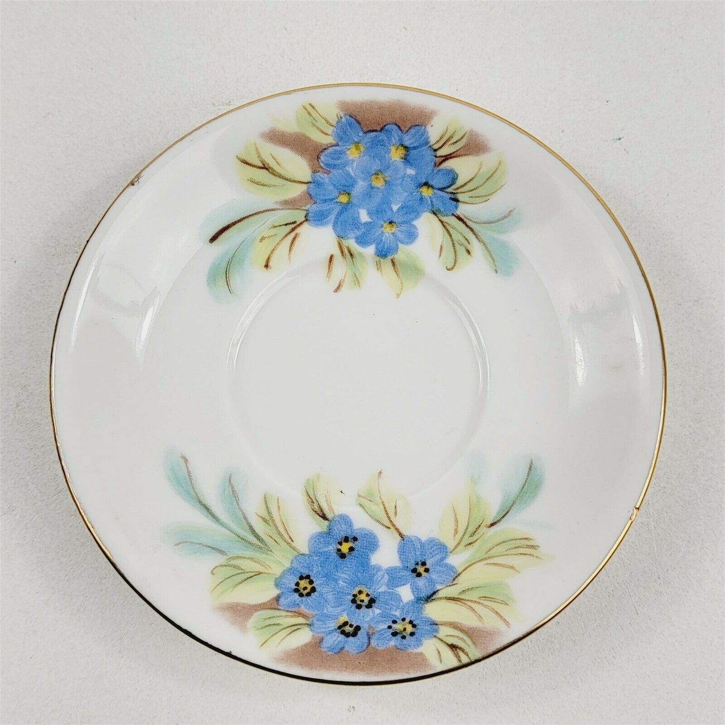 Hong Sheng Blue Floral Decorative Tea Cup & Saucer