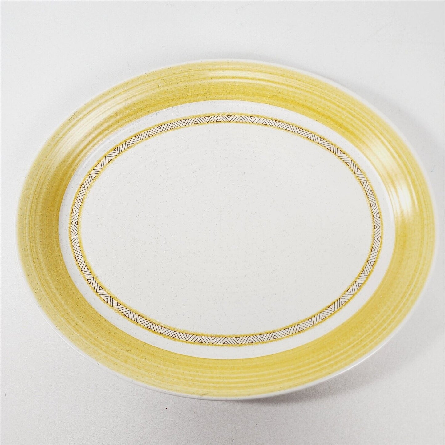 Vintage Franciscan Hacienda Gold Yellow Oval Serving Platter - 14"