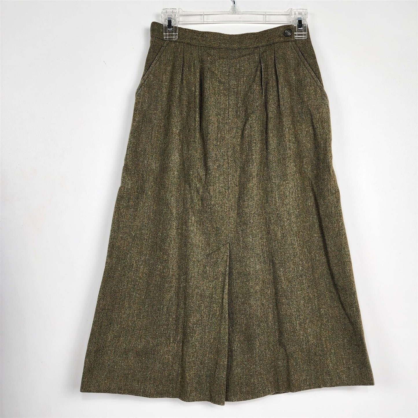 Vintage 1960s/70s The Villager Olive Green 3 Pc Jacket Pants & Skirt Suit Set