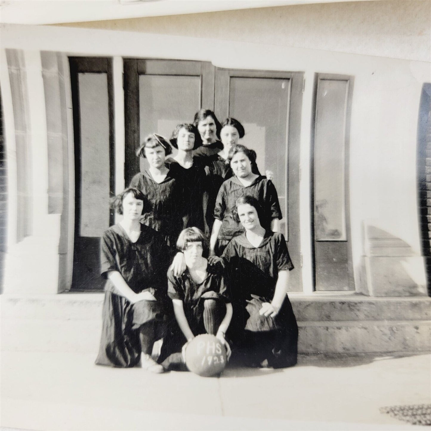 3 Vintage Photos 1923 PHS Portland OR High School Girls Basketball Team Pictures