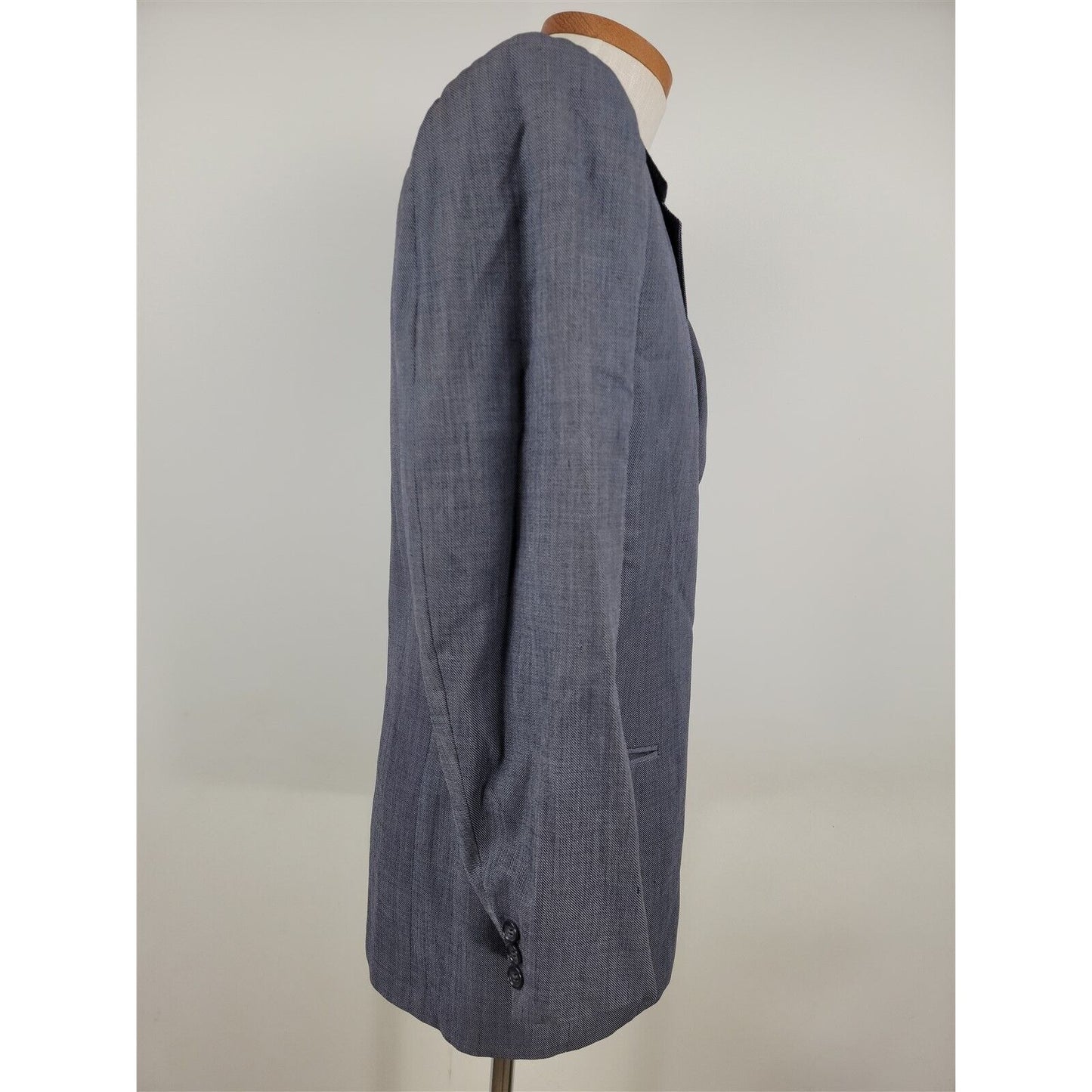 Vintage Society Brand Gray 3 Button Suit Jacket Blazer