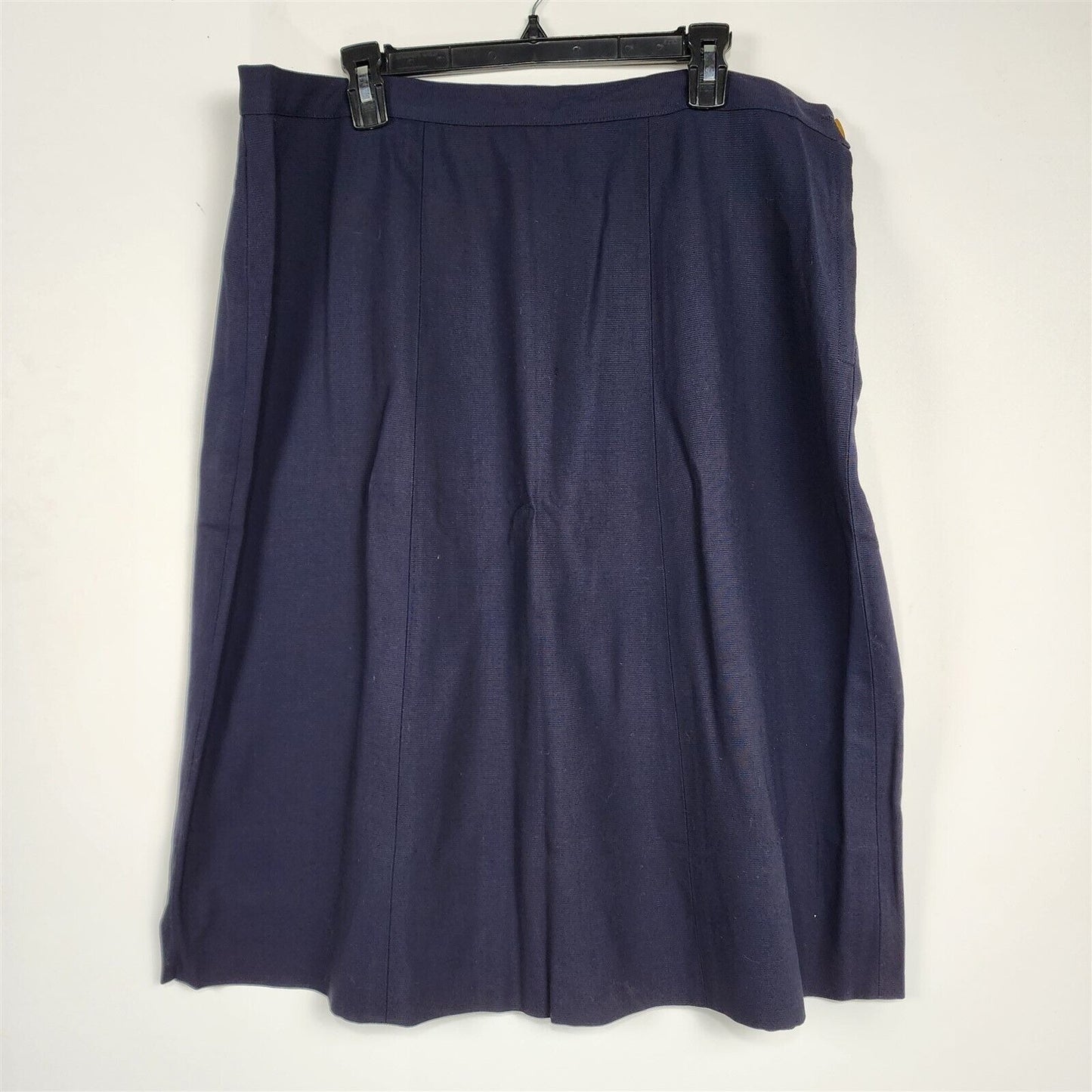 Vintage Navy Blue Skirt Career Suit - 39" Waist Volup Size XL