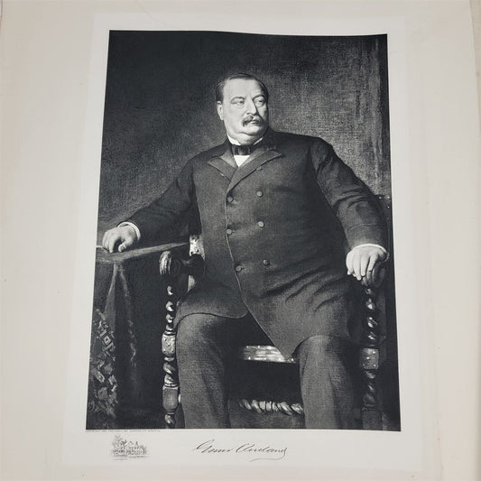 Grover Cleveland 1901 White House Gallery Official Portraits Presidents Gravure