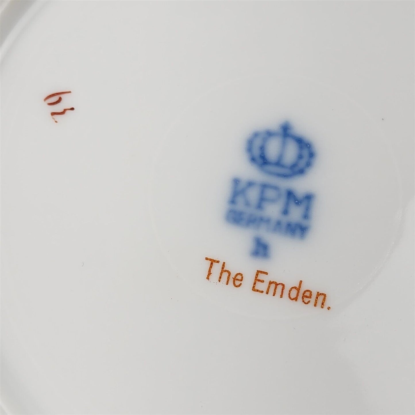 4 Vintage KPM Germany The Emden Porcelain Dessert Plates - 6"