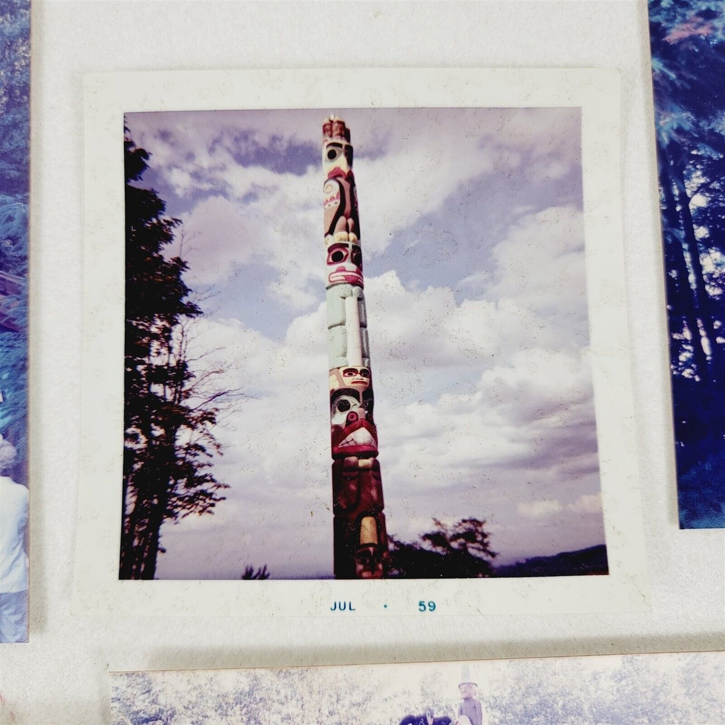 9 Vintage Photos Totem Poles Native American Tourism 1950s-80s Photography Lot