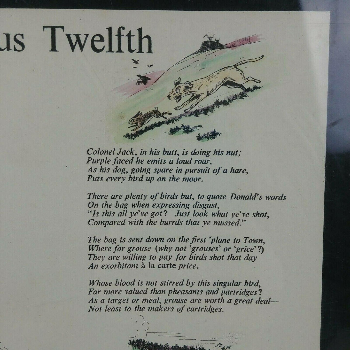The Furious Twelfth Framed Poem by Christopher Curtis Illus. by John Tickner