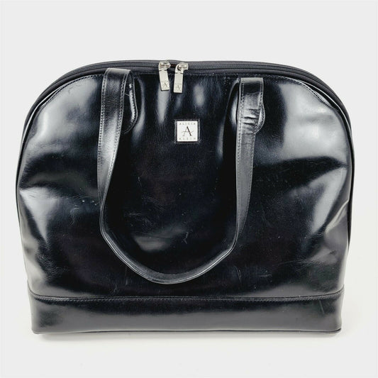 Alicia Klein Tote Vegan Leather Black Laptop Bag Carry On