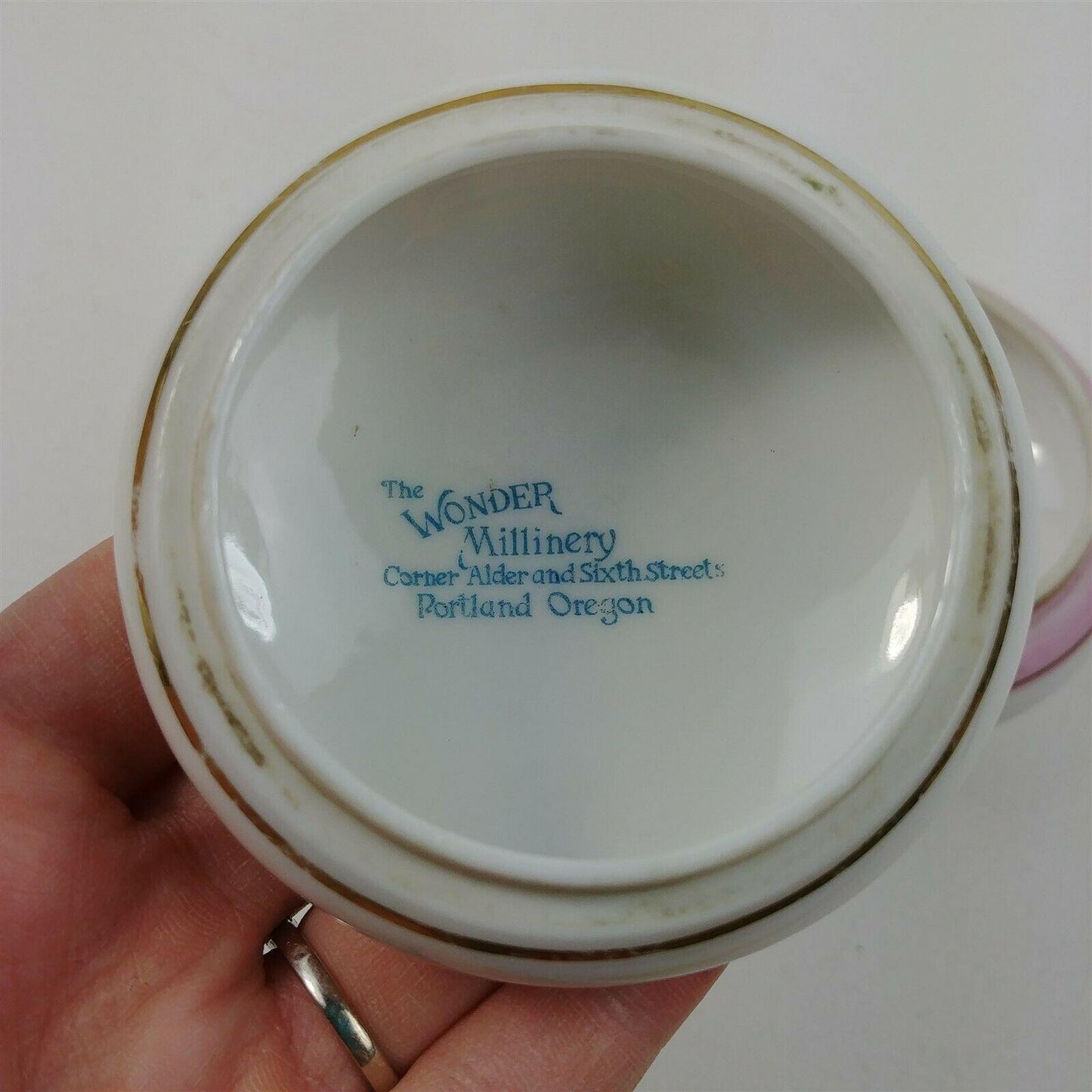 Trinket Dish Nippon The Wonder Millinery Lipman Wolfe & Co. Trademark Filed 1895