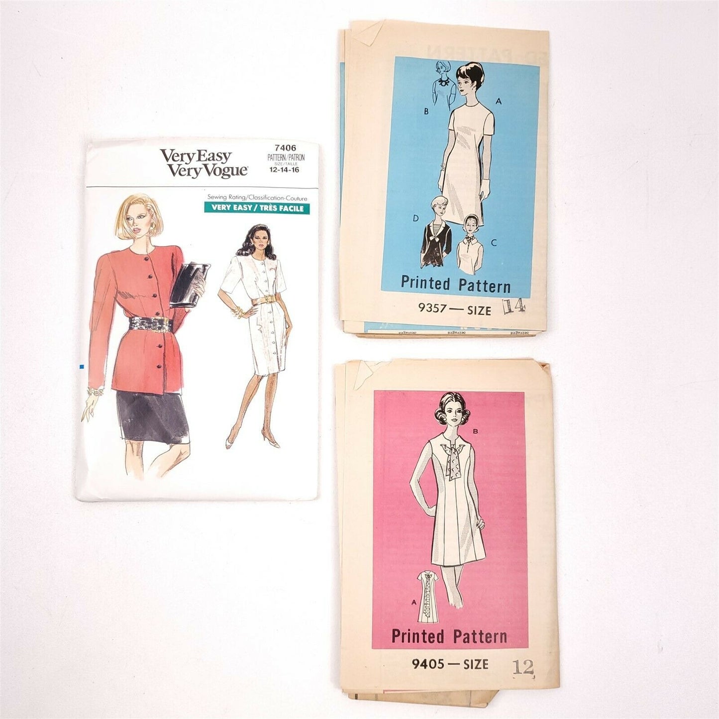 11 Vintage to Now Sewing Patterns Women's Clothing Sizes 12-18 (Mostly)