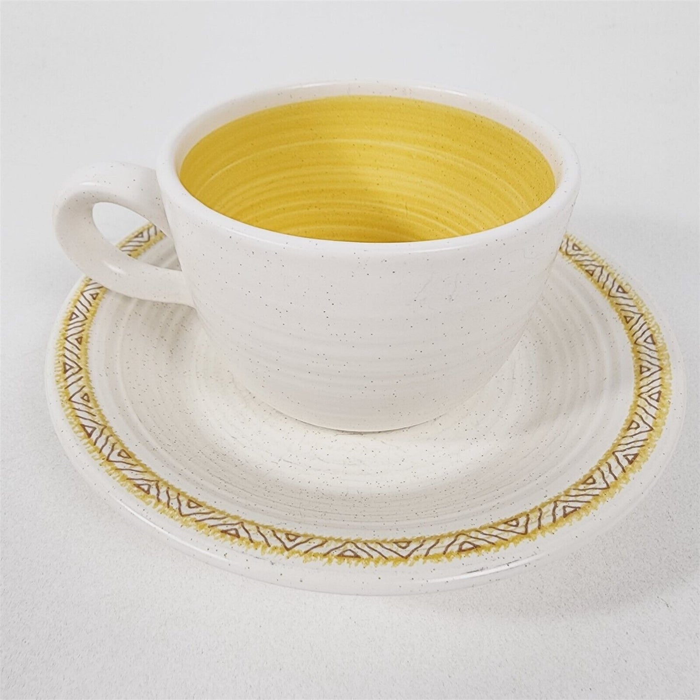 4 Pc Vintage Franciscan Hacienda Gold Yellow Place Setting Plates, Cup & Saucer