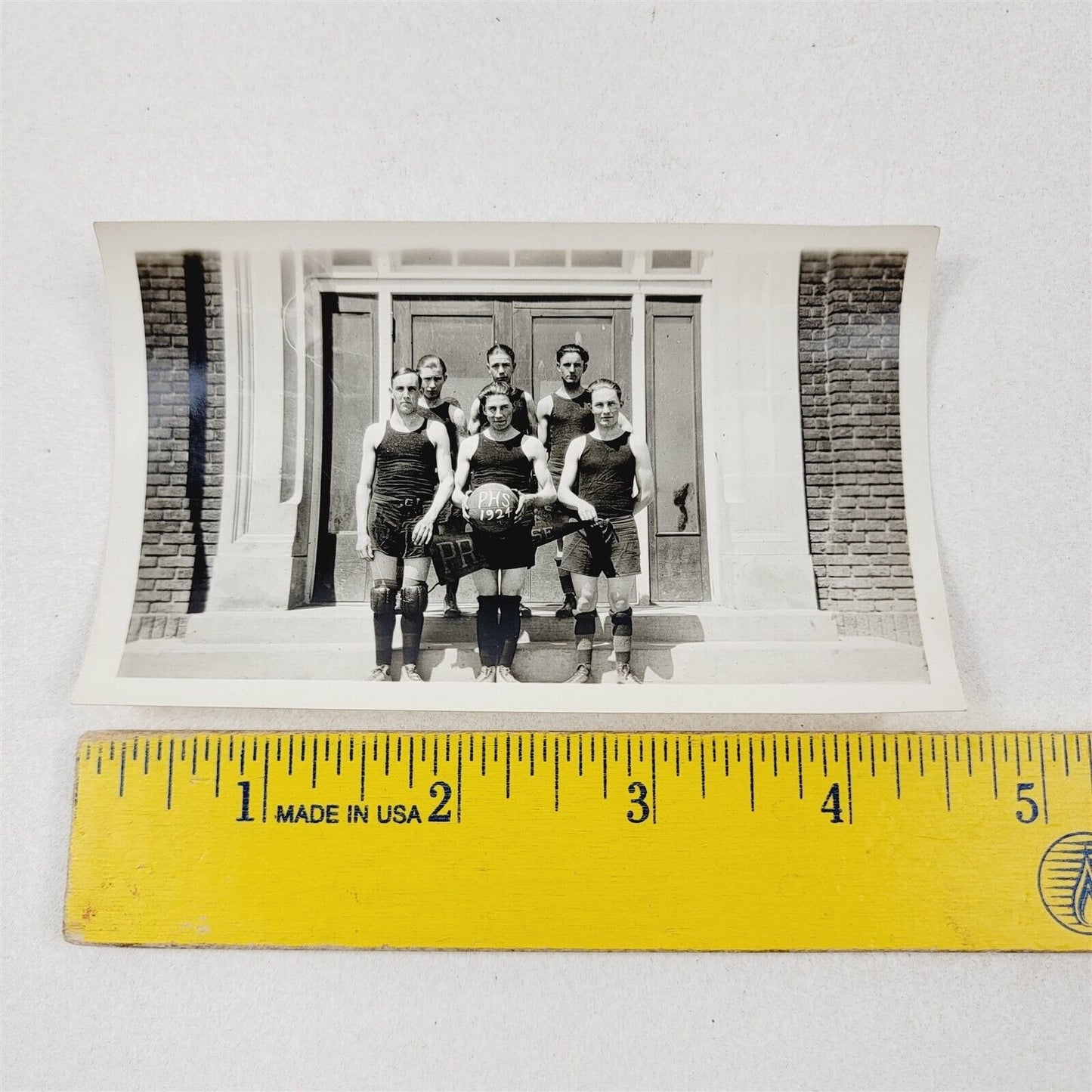 3 Vintage Photos 1924 PHS Portland OR High School Boys Basketball Team Pictures